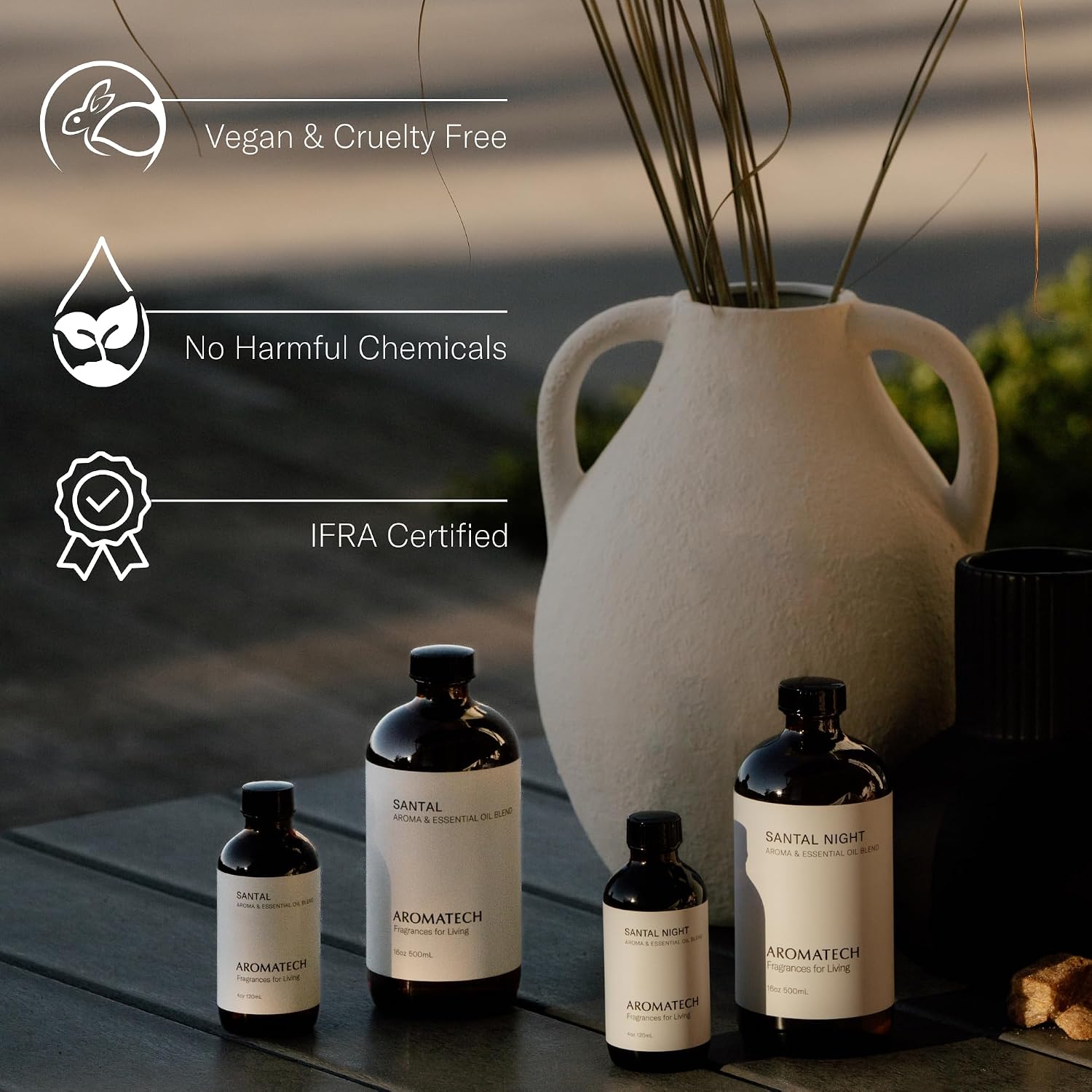 AromaTech Noir Premium Aroma Oil – Bold & Luxurious Home Fragrance with Notes of Cedarwood, Musk, Fig & Black Tea for Scent Diffusers, Cold-Air and UltraSonic Scent Machines (10 mL)