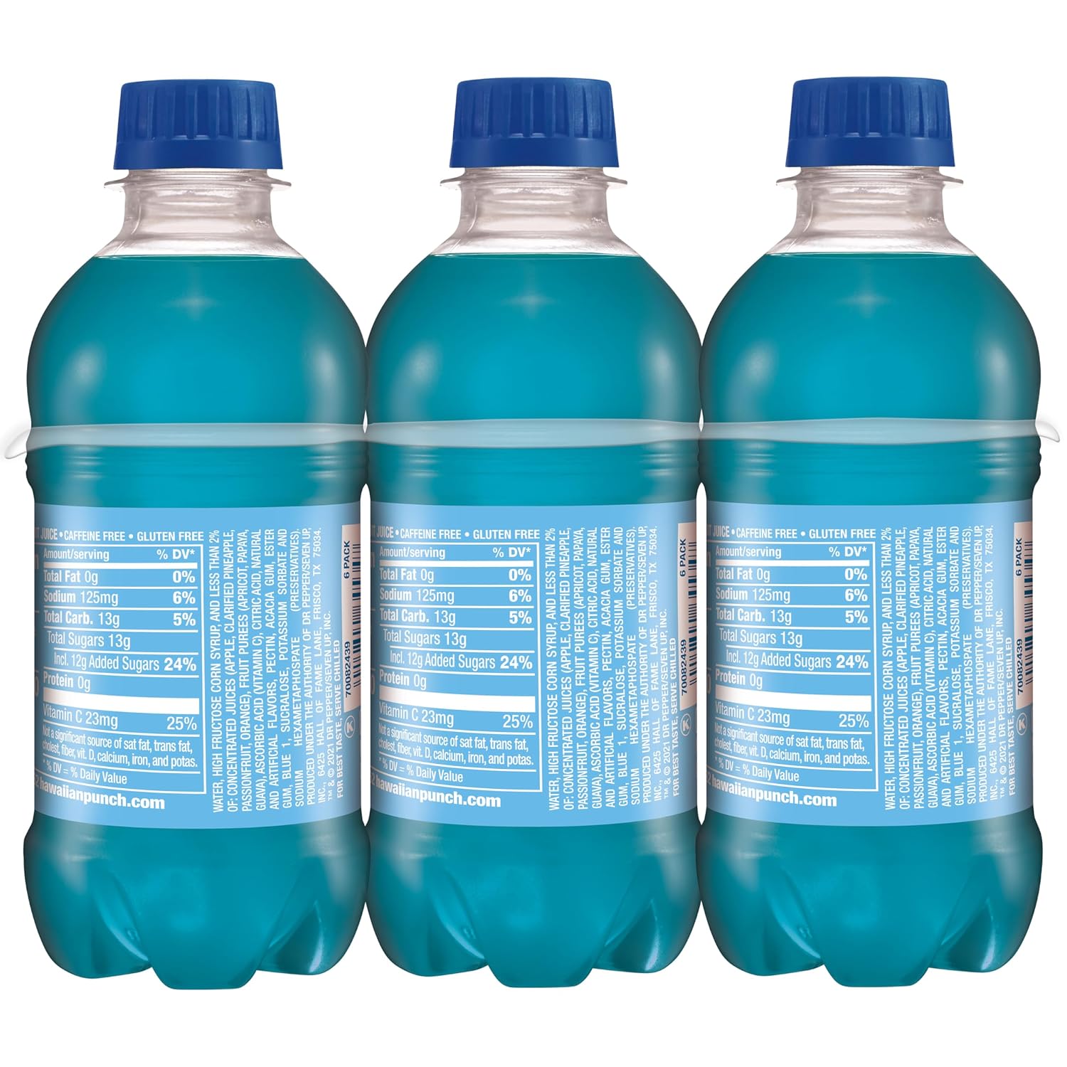 Hawaiian Punch Polar Blast Fruit Juice Drink, 10 Fl Oz Bottles, 24 Count (4 Packs Of 6), Ready-to-drink, On-the-go, Caffeine-free, Carbonation-free, Gluten-free, Excellent Source Of Vitamin C