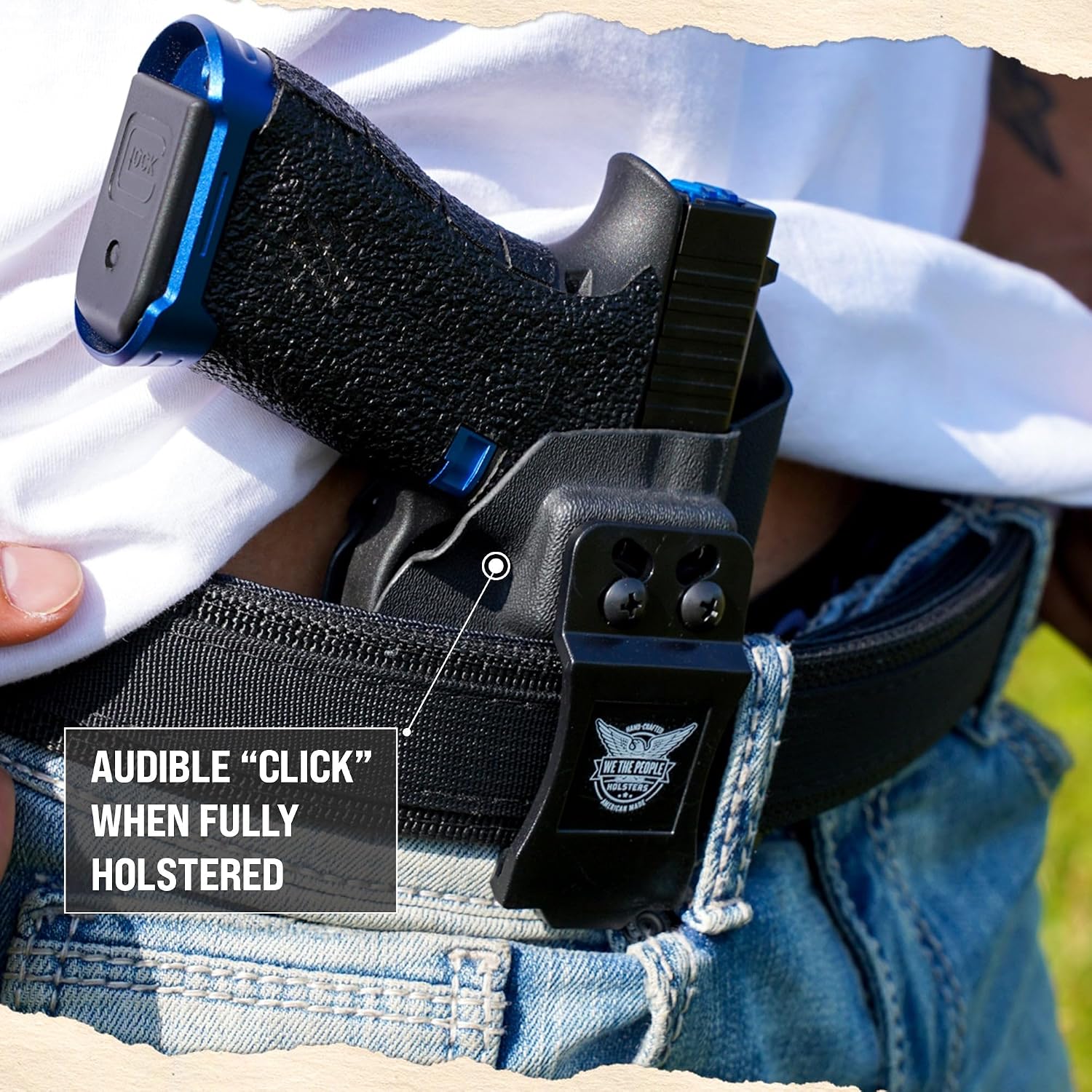 We The People Holsters - Carbon Fiber - Right Hand - IWB Holster Compatible with Sig Sauer P226 MK25