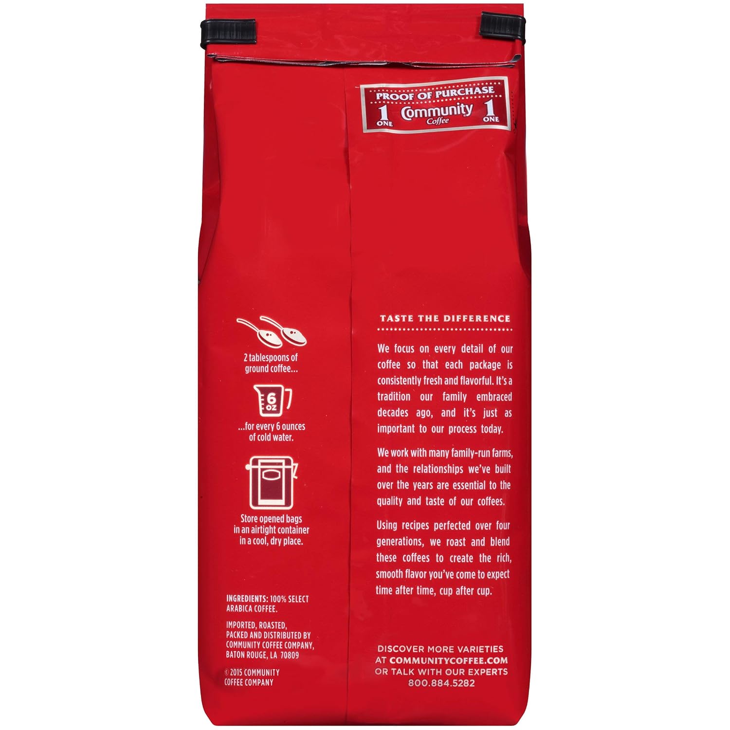Community Coffee French Roast, Ground Coffee, Extra Dark Roast, 12 Ounce Bag (Pack of 1)