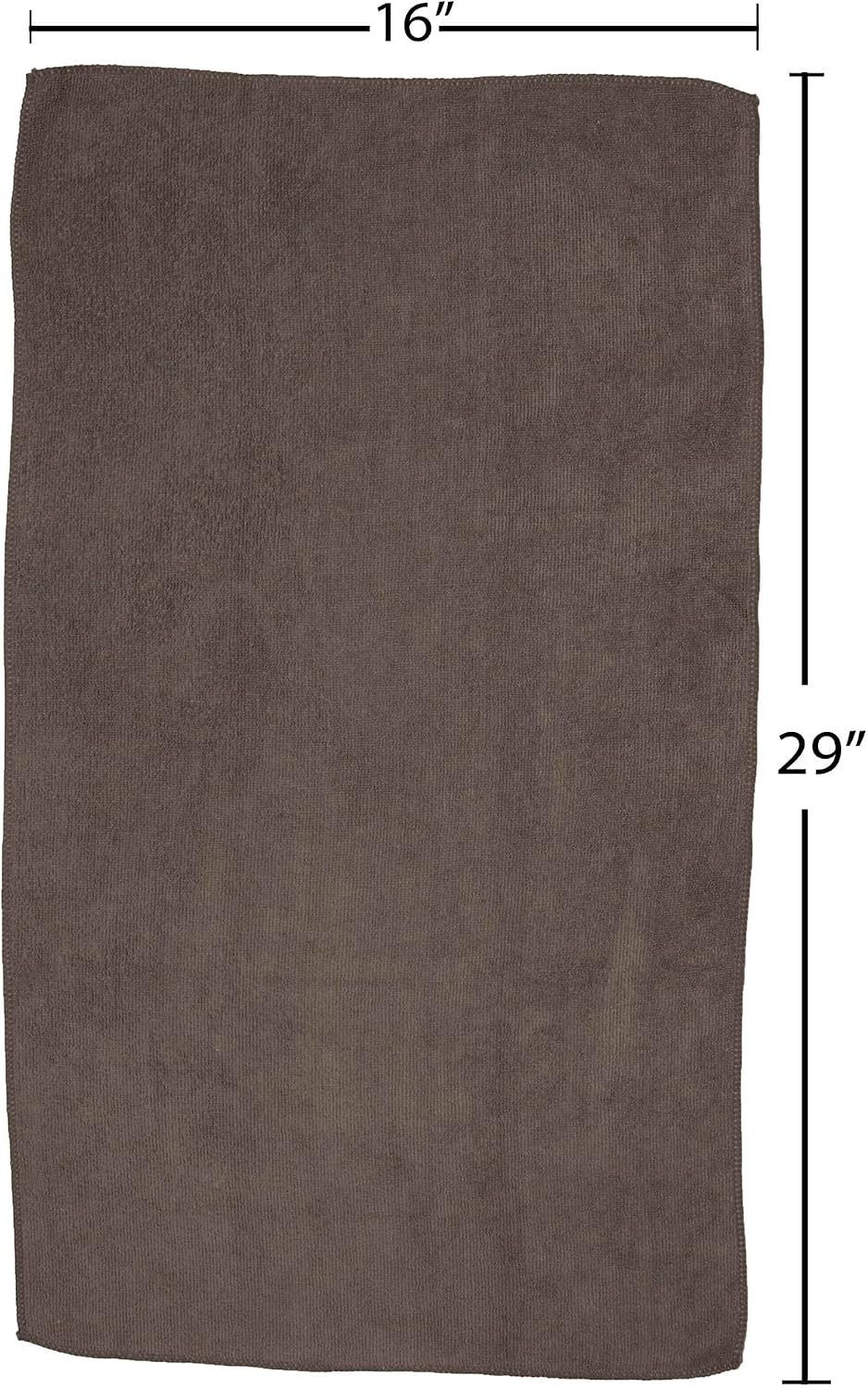 Fromm Softees Microfiber Hair Towels, Absorbent Salon Hair Towels for Hairstylists, Barbers, Spa & Gym, Fast-Drying, Ultra-Soft, Lint-Free, Multi-Purpose Towels, 16" x 29"- 10-Pack - Black