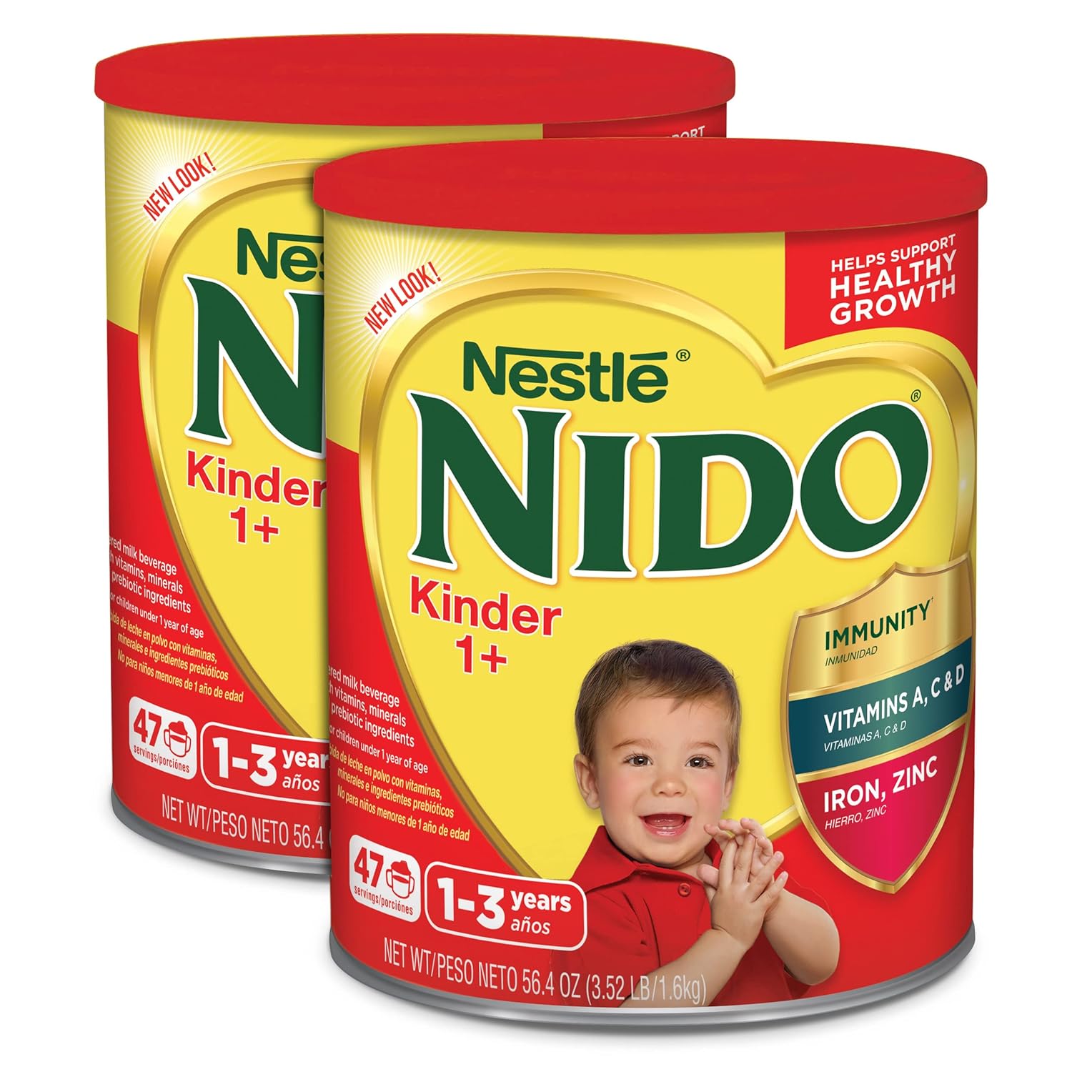 Nido NESTLE Kinder 1+ Powdered Milk Beverage 1.76 lb. Canister
