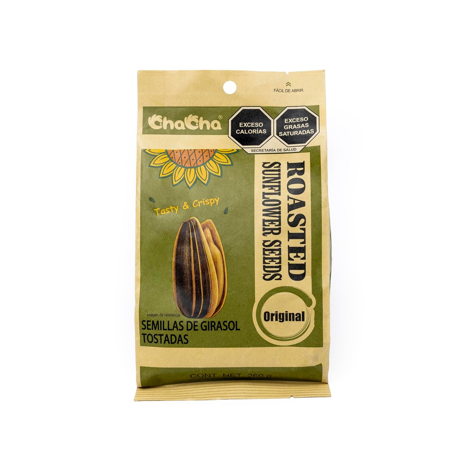 ChaCha Natural Roasted Sunflower Seeds (3 Pack, Total of 750g)
