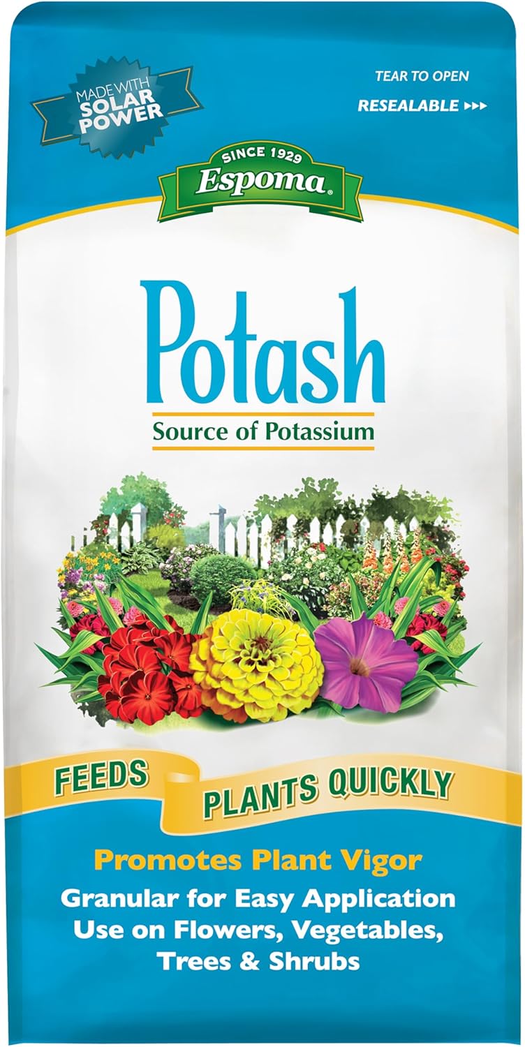 Espoma Potash 0-0-60 Potassium Fertilizer. Use for All Plants requiring Potash Supplement Including Trees, Shrubs