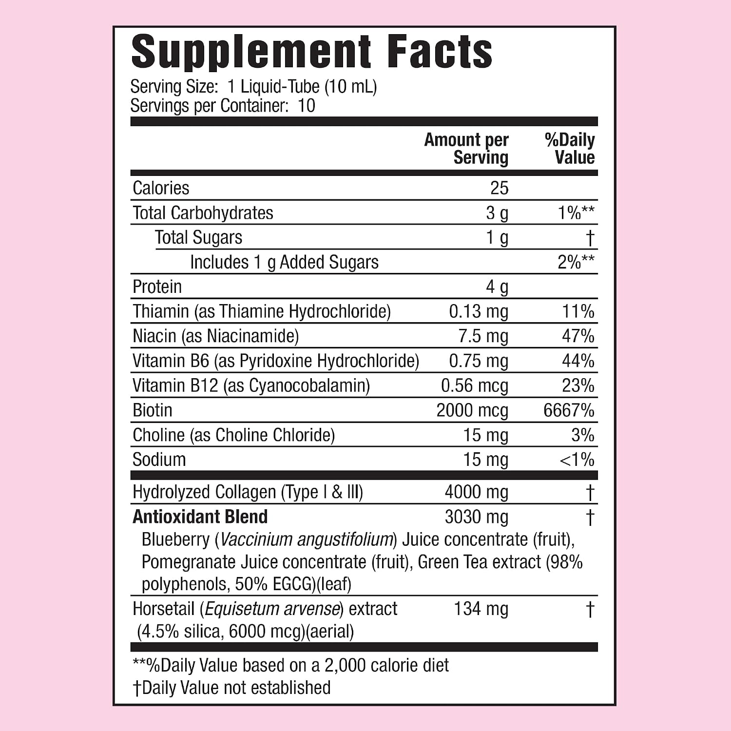 Applied Nutrition Liquid Collagen Skin Revitalization 10 Tubes Pack of 2 | Biotin & Silica | Tropical Strawberry & Kiwi Flavor | Healthy-Looking
