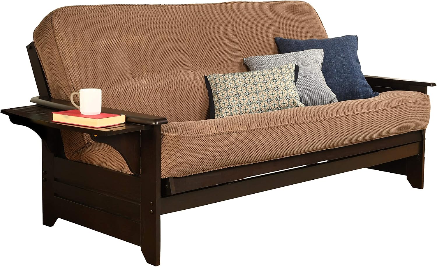 Kodiak Furniture Phoenix Futon in Black Finish, Full, Fairbanks Evergreen