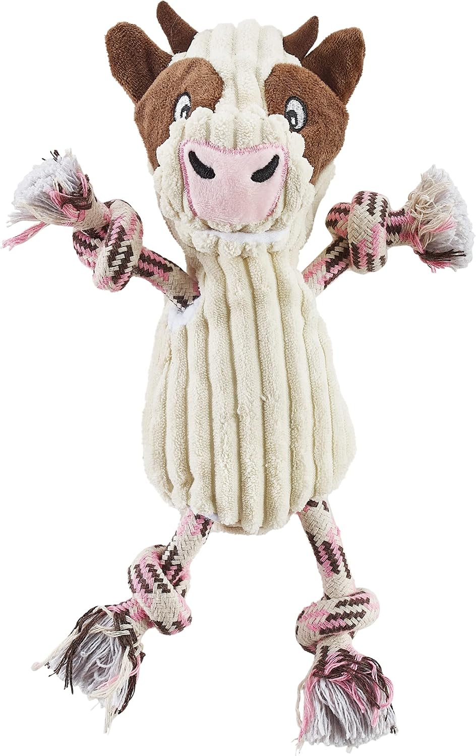 Outward Hound by Charming Pet Ranch Roperz Cow Plush Squeaky Dog Toy