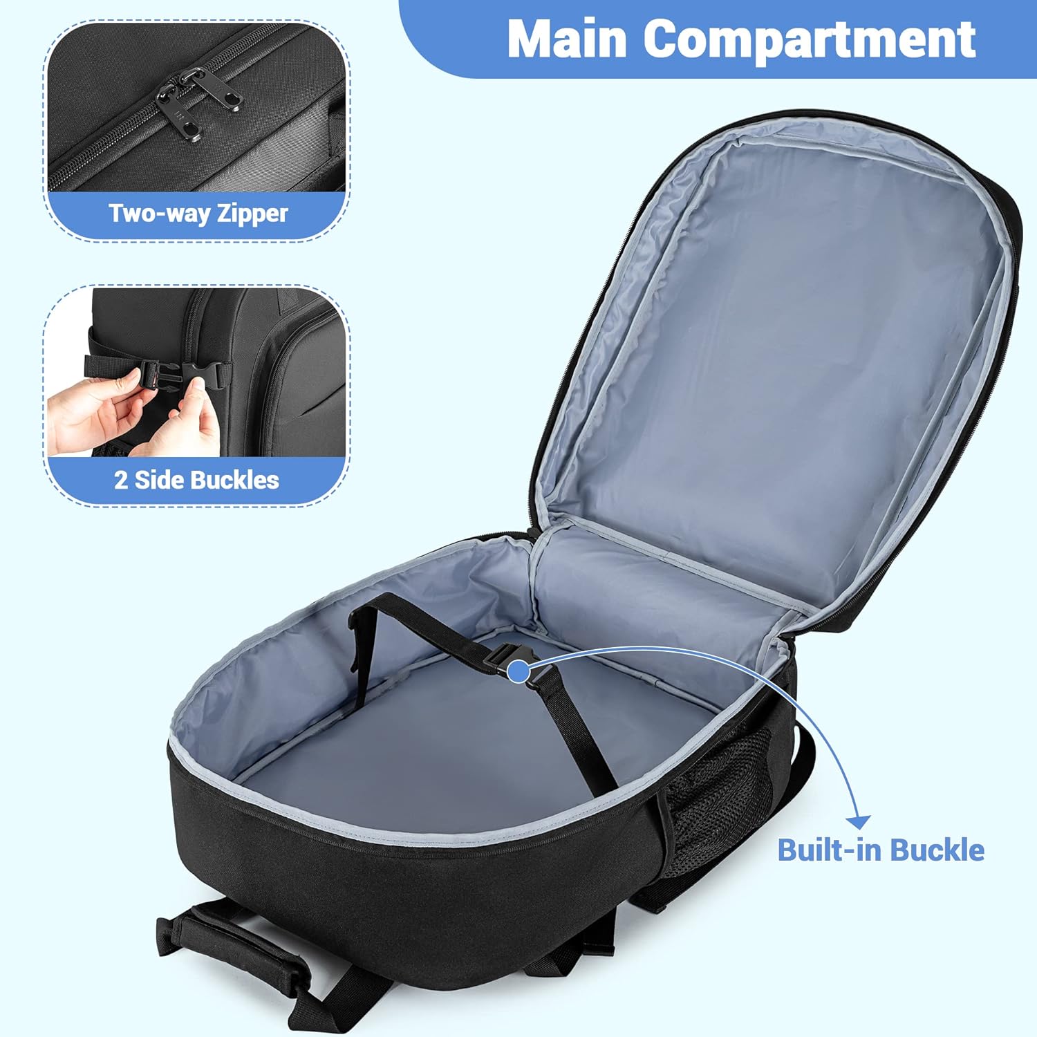 HODRANT Stroller Travel Bag Compatible with GB Pockit & Pockit Air Plus | Lightweight Stroller Backpack for Flight Essentials