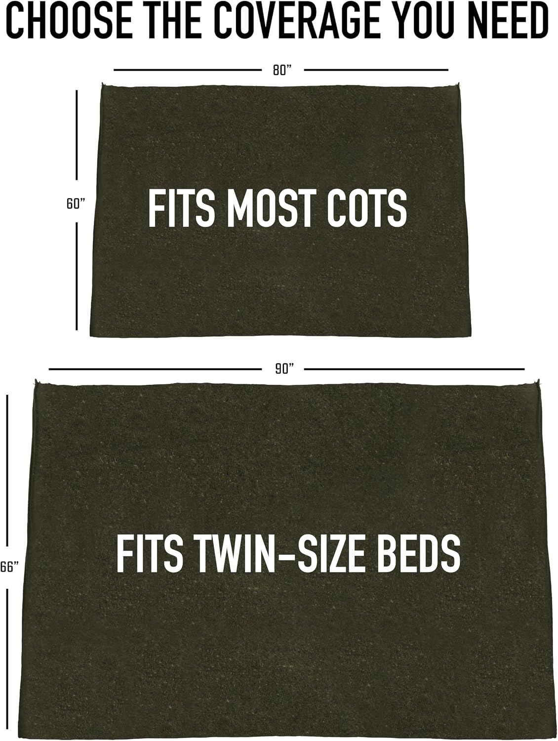 Rothco Wool Rescue Survival Blanket – Warm Emergency Outdoor, Camping Sleep Throw