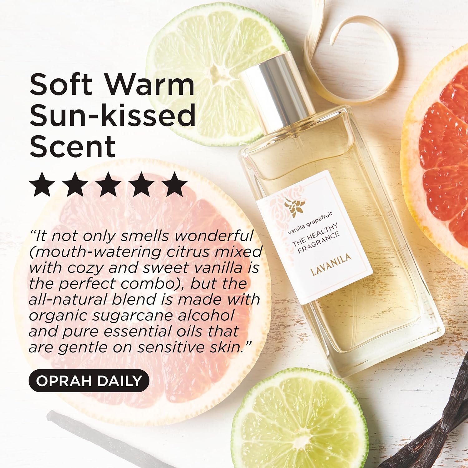 Lavanila Vanilla Grapefruit Perfume for Women, 1.7 Fl Oz | Clean Vanilla Perfume, Long Lasting Women’s Eau de Parfum with Madagascar Vanilla – Natural Fragrance, Women’s Fragrances