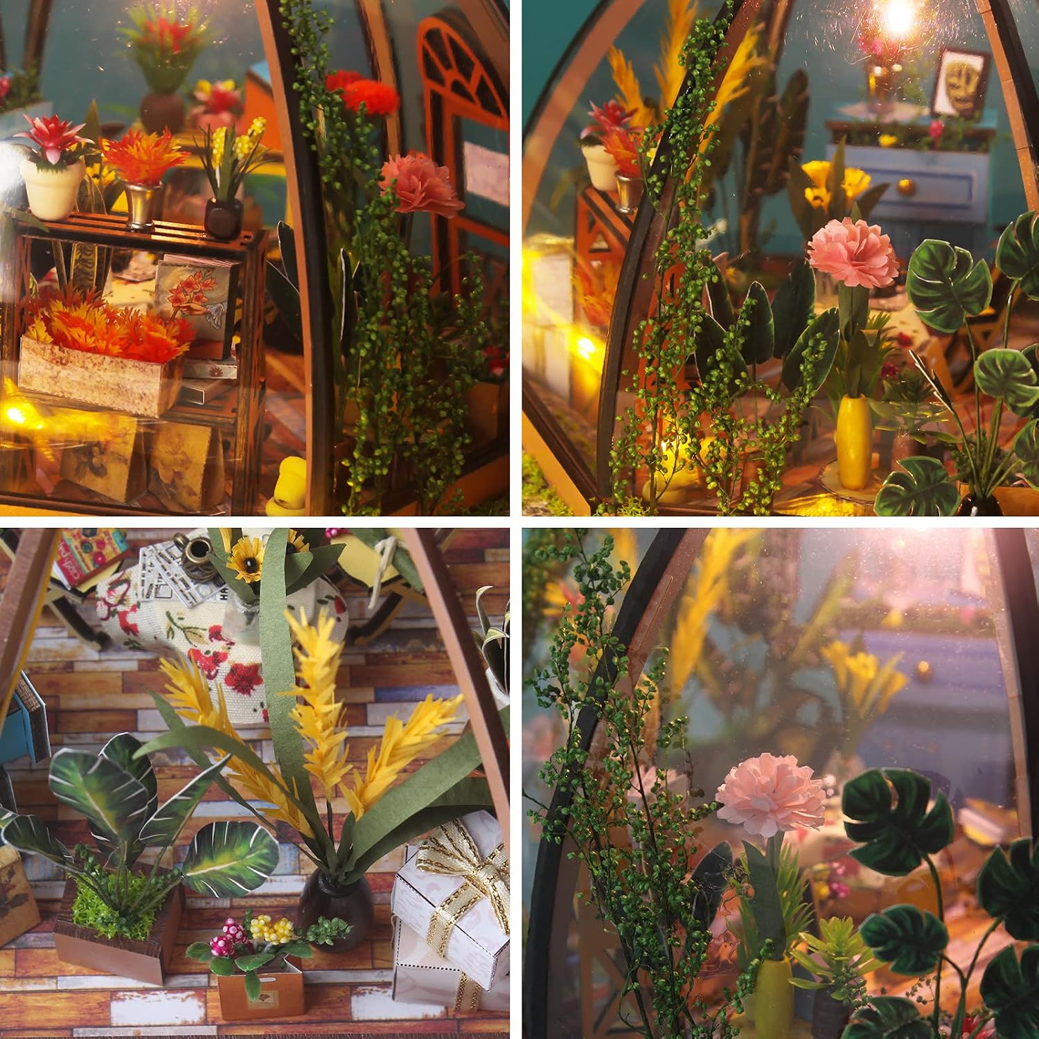 GuDoQi DIY Miniature Dollhouse Kit with Furniture, Tiny House kit 1:24 Scale, Need to Assemble Around 30 Hours