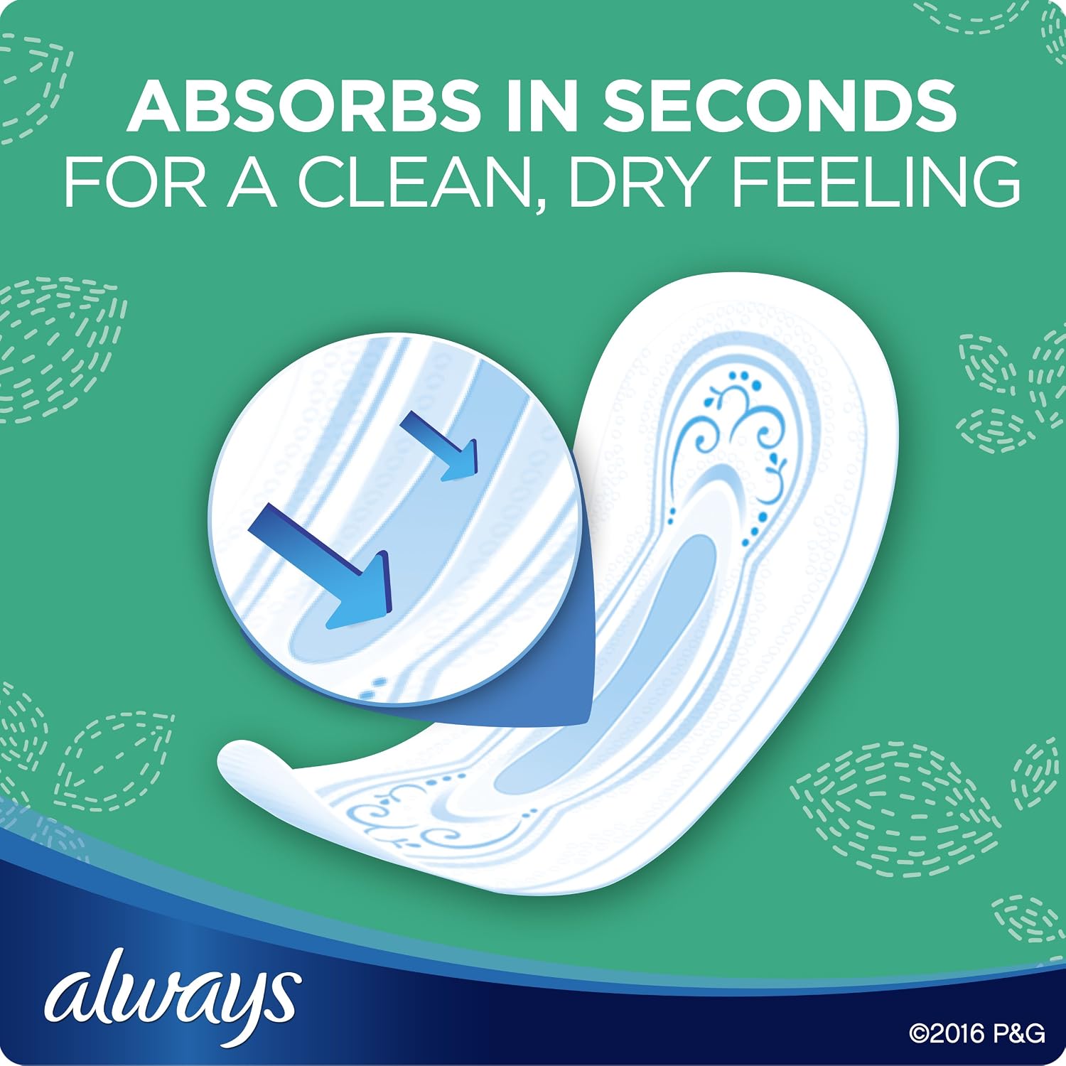 Always Ultra Thin Long Super Pads, 20 Count, (Pack of 2)