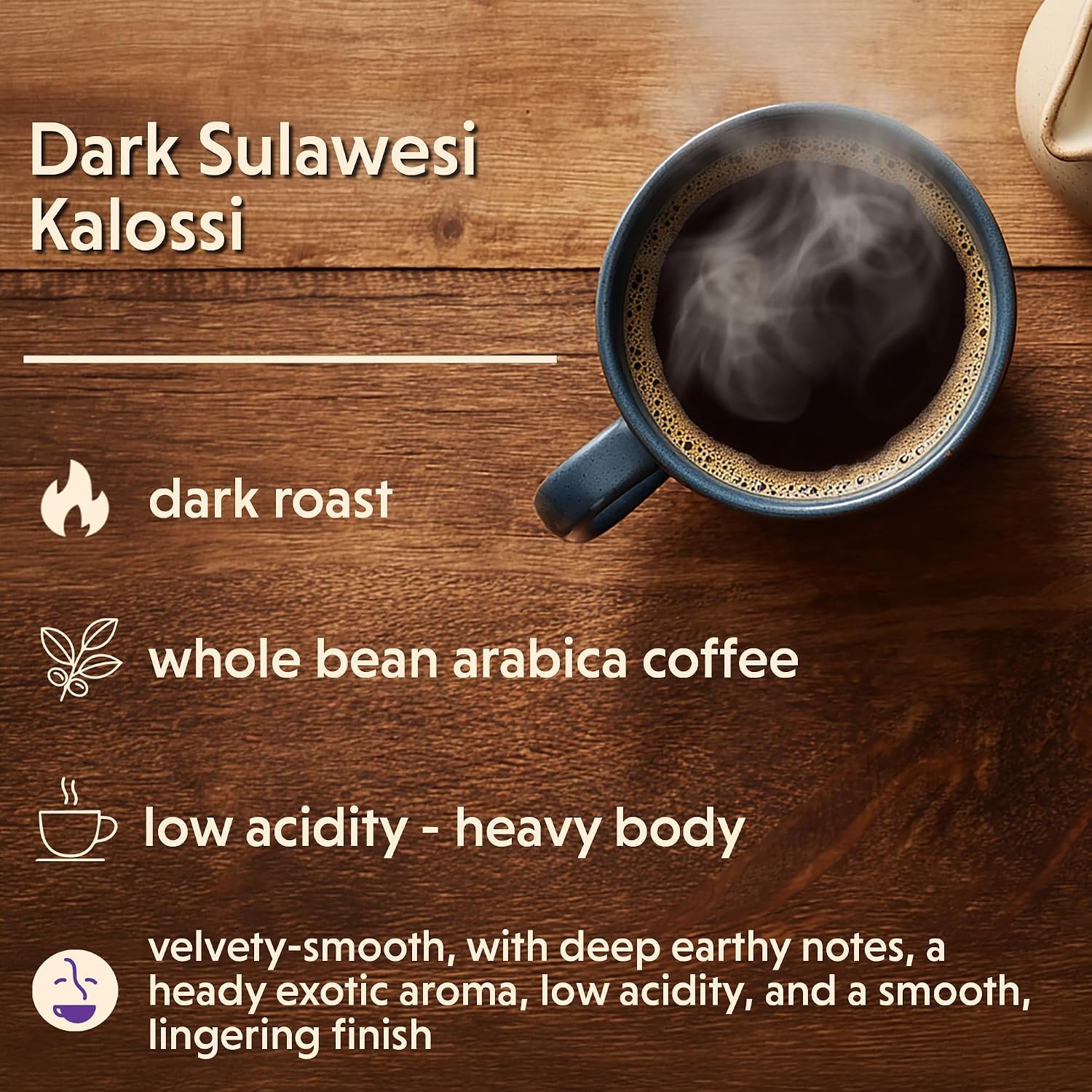 Coffee Bean Direct French Roast Papua New Guinea, Whole Bean, 5lb Bag | Dark Roast, Single Origin Arabica Coffee Beans