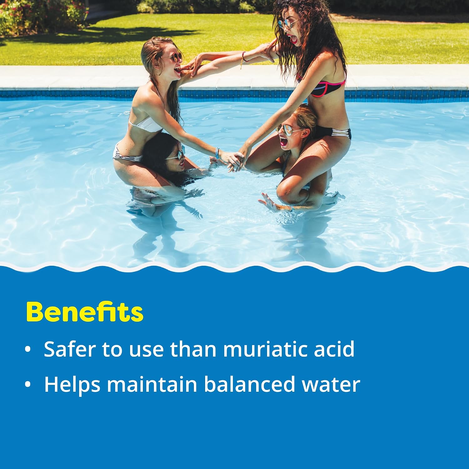 In The Swim pH Reducer for Swimming Pools, Spas, and Hot Tubs - 30 Pounds | Lowers Alkalinity - Prevents Cloudy Water - Balances Water - 90% Sodium Bisulfate