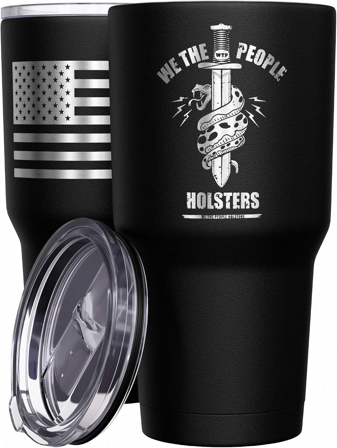 We The People Holsters - 1776 Betsy Ross Flag - Betsy Ross Mug - American Flag Coffee Travel Mug - American Flag Tumbler - Double Insulated Tumbler - 30 oz