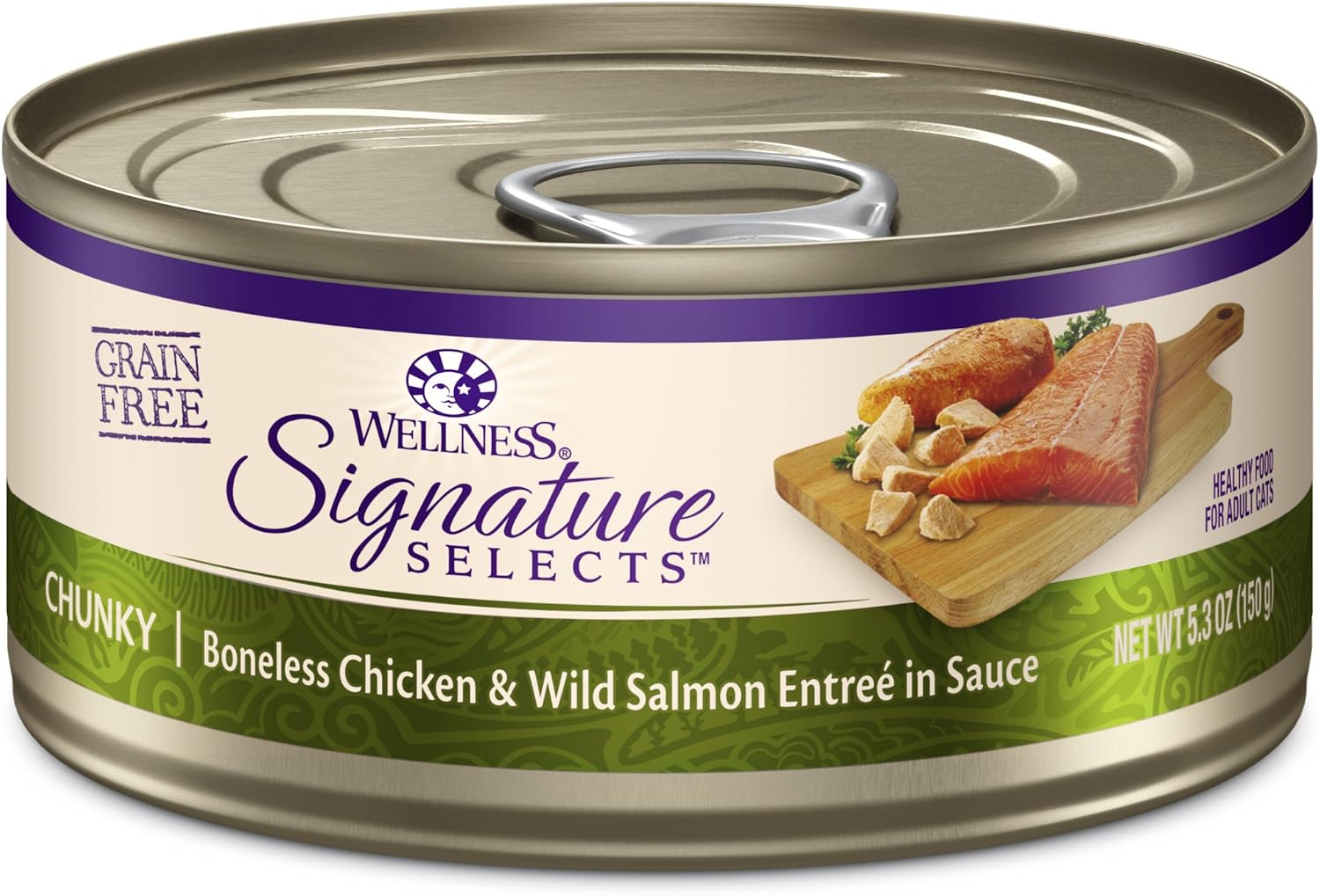 Wellness CORE Signature Selects Shredded Adult Canned Wet Cat Food, Natural, Protein Rich, Grain Free, Chicken Entrée Recipe, 2.8 oz, Pack of 12 Cans