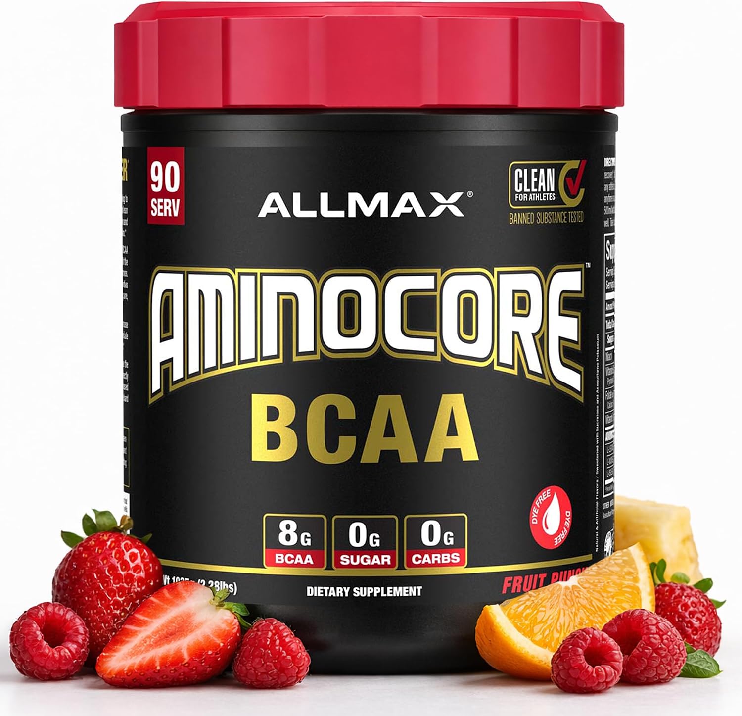 ALLMAX AMINOCORE BCAA Powder, Watermelon, 90 Servings, 1035 g
