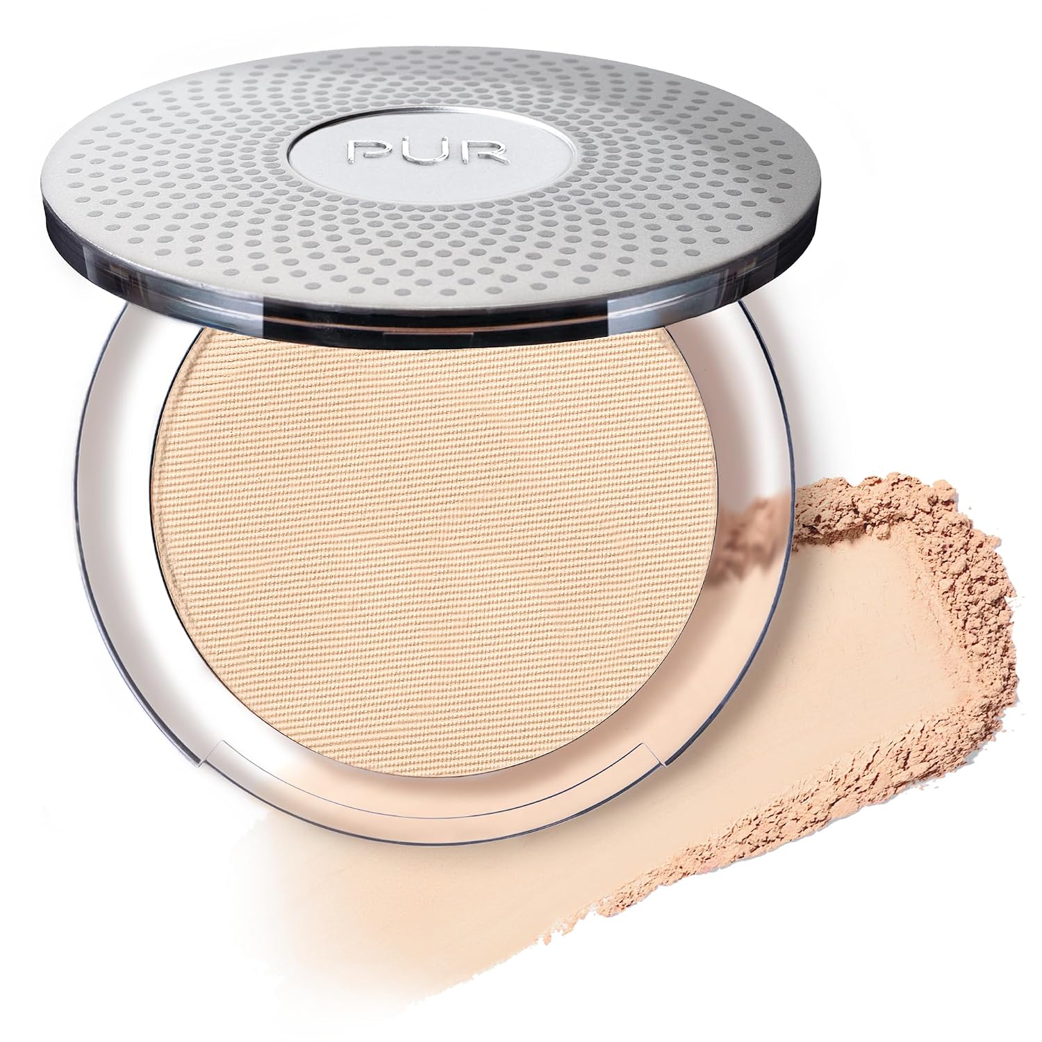 PÜR 4-in-1 Pressed Mineral Makeup Powder Foundation with SPF 15 | Buildable Foundation Coverage - Smooth, Even-Looking Complexion Makeup Delivers Custom Coverage and Comfortable Everyday Wear