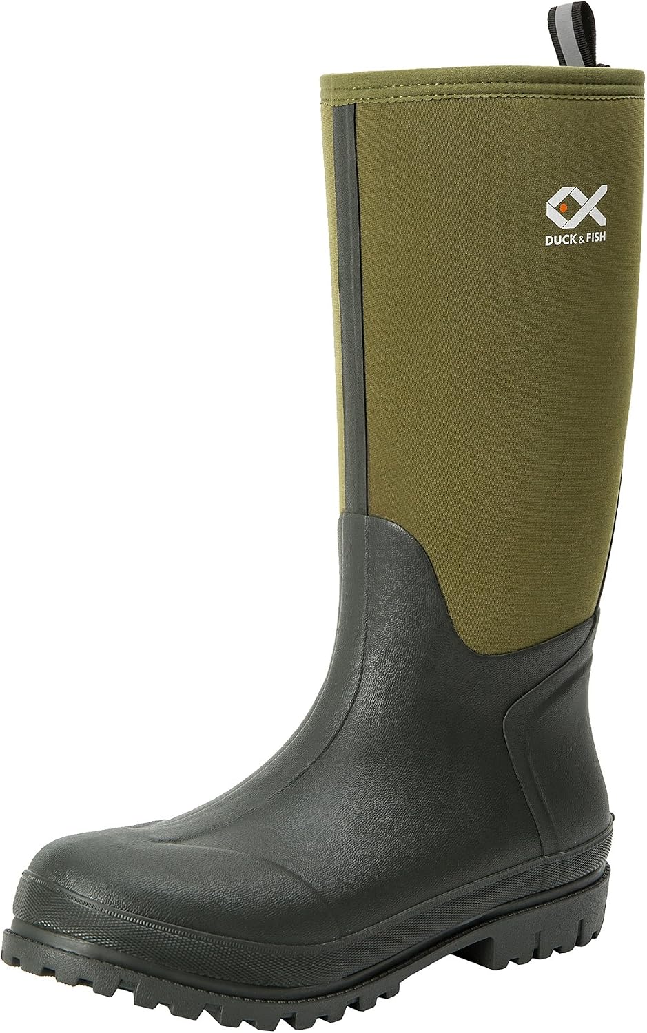 Duck and Fish Men 16 inches Fishing Hunting Neoprene Rubber Molded Outsole Knee Boot