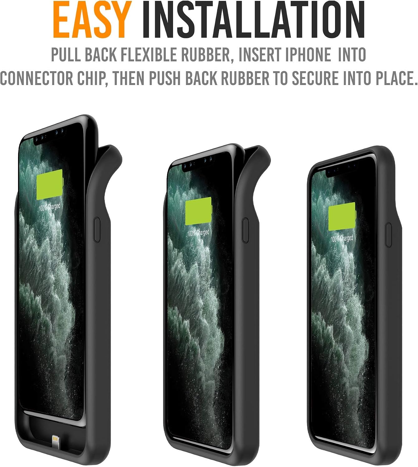 Alpatronix Battery Case for iPhone 12 Mini and iPhone13 Mini (5.4 inch), Slim Portable Protective Extended Charger Cover with Wireless Charging