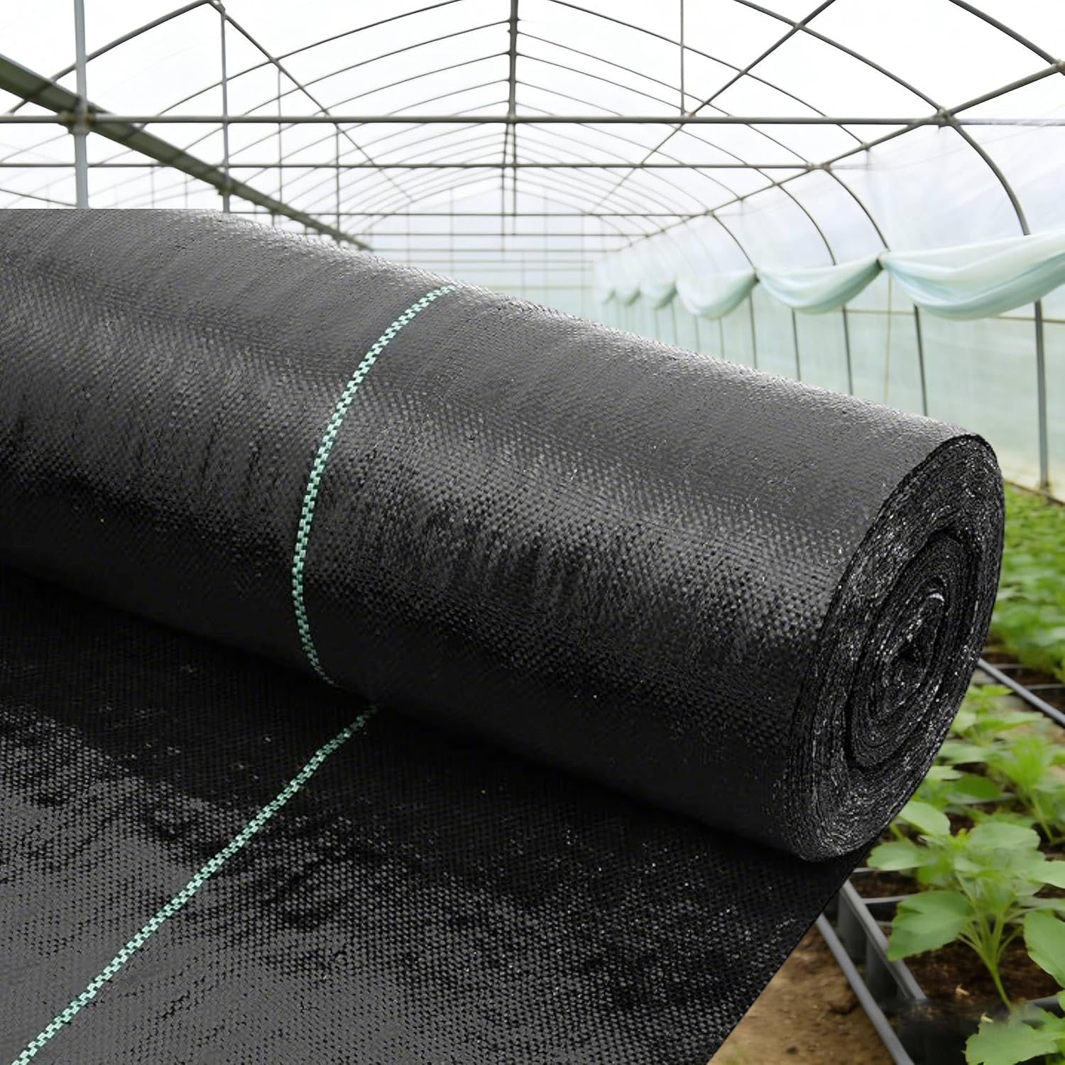 AMAGABELI 3.2oz 4ft x 100ft Weed Barrier Landscape Fabric Premium Garden Cloth Heavy Duty Weed Control Blocker Mat Gardening Ground Cover Durable Woven Geotextile Fabric Driveway Underlayment