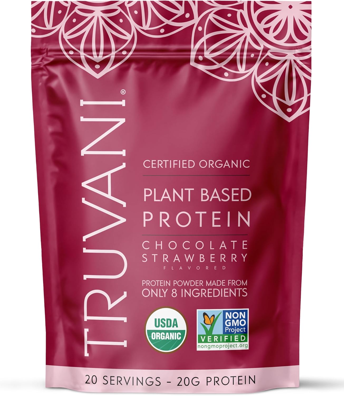 Truvani Organic Plant Based Protein Powder | Chocolate Peanut Butter