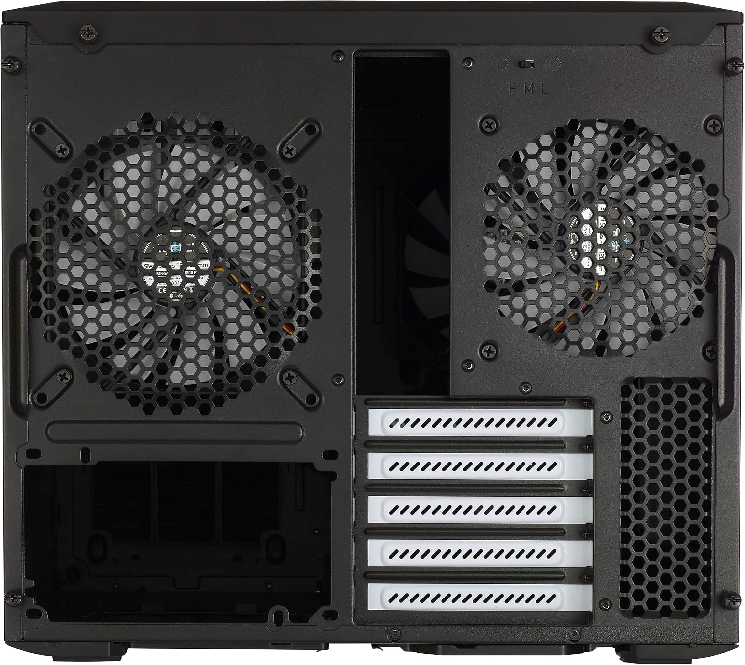 Fractal Design Node 804 - Black - Cube Compact Computer Case - mATX - High Airflow - Modular Interior - 3X Fractal Design Silent R2 120mm Fans