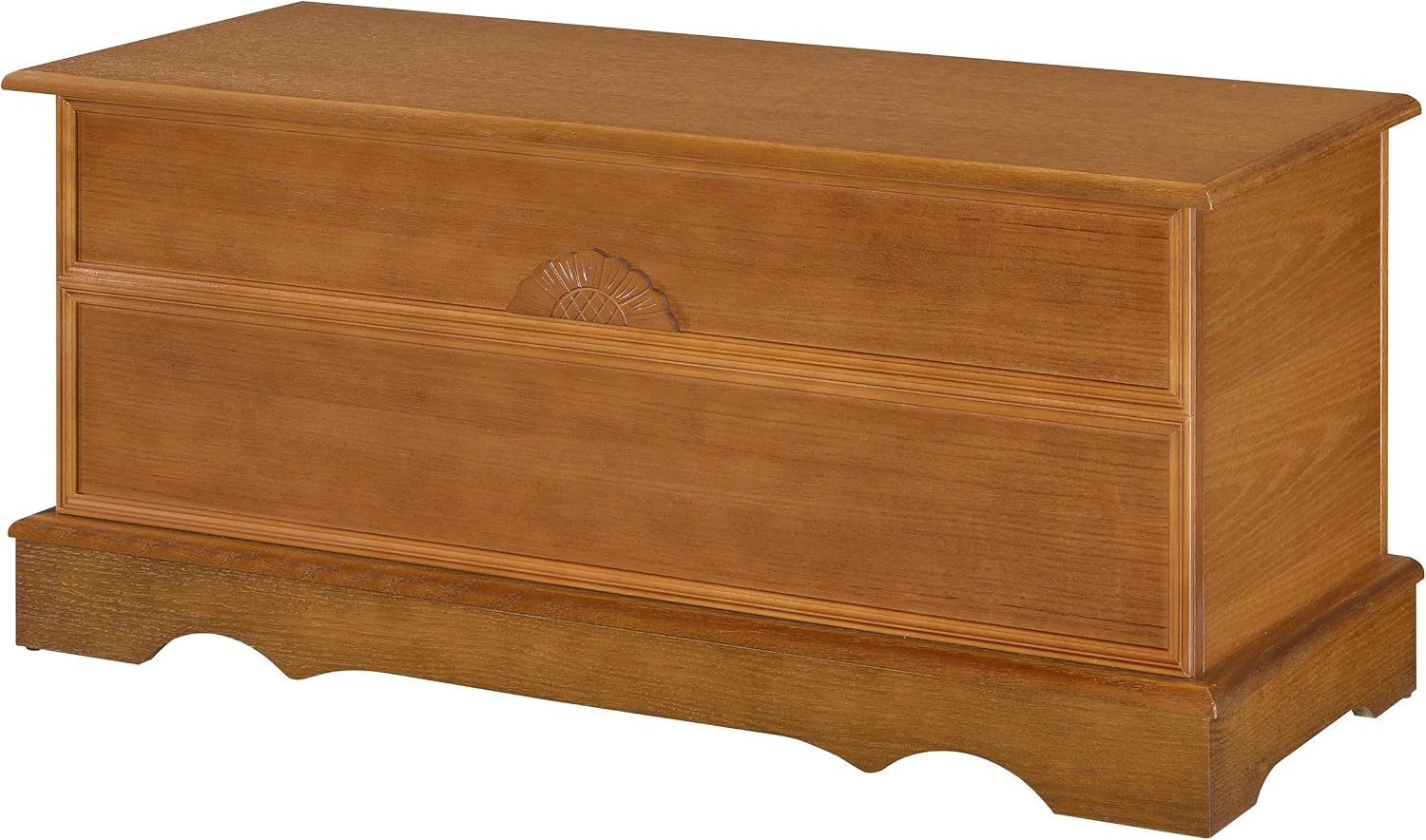 Coaster Home Furnishings - Paula - Wood - Cedar Chest with Storage Trunk, Rectangular Shape and Traditional Style - Bedroom - 40-Inch - Honey - 4695
