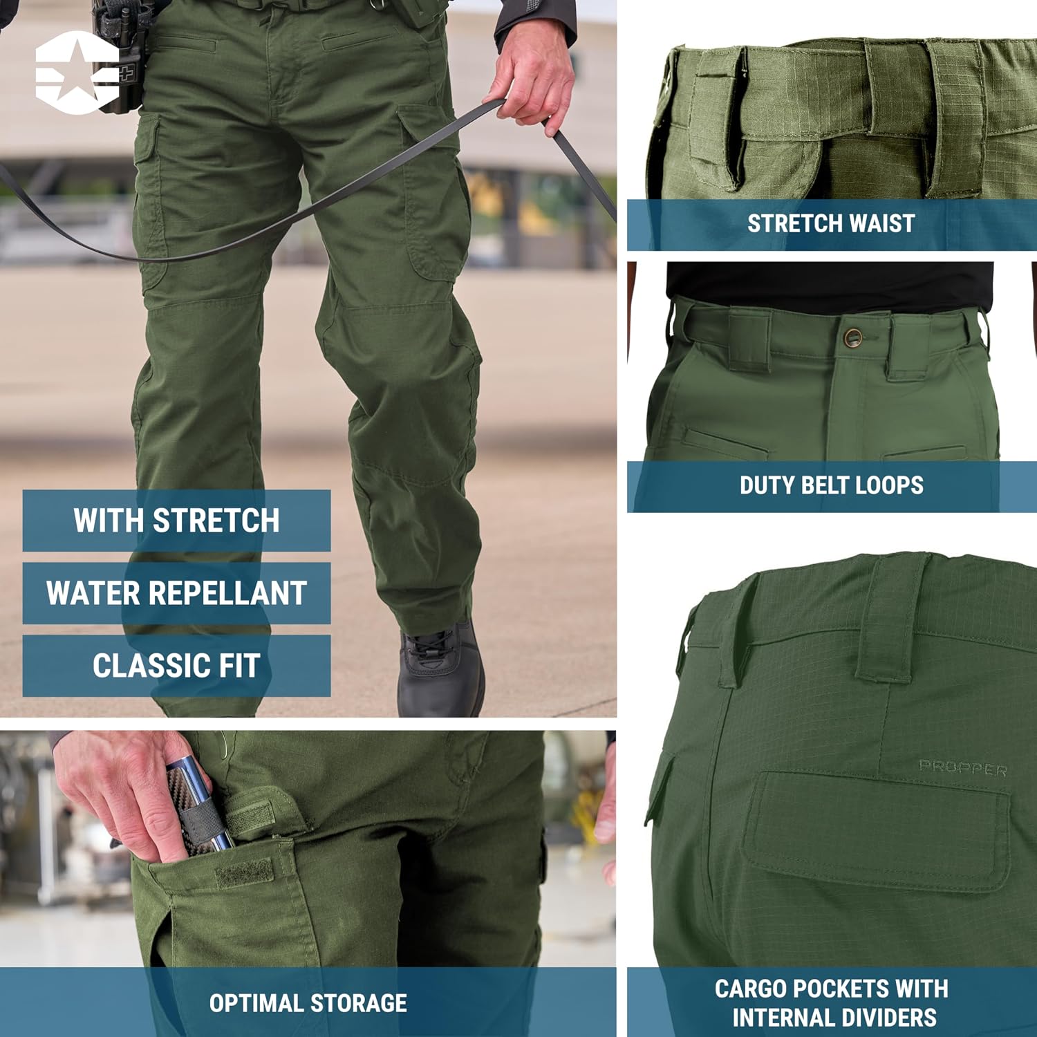 Propper Men's Kinetic Tactical Pant | Performance Cargo Pants, Work Pants for Law Enforcement