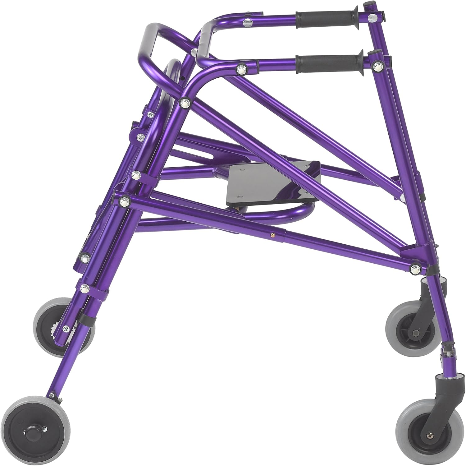 Inspired by Drive Nimbo 2G Posterior Walker with Seat, Wizard Purple, Small | Lightweight Posterior Walker with Padded Seat Lets Users Rest and Move Safely with Adjustable, Sturdy Support