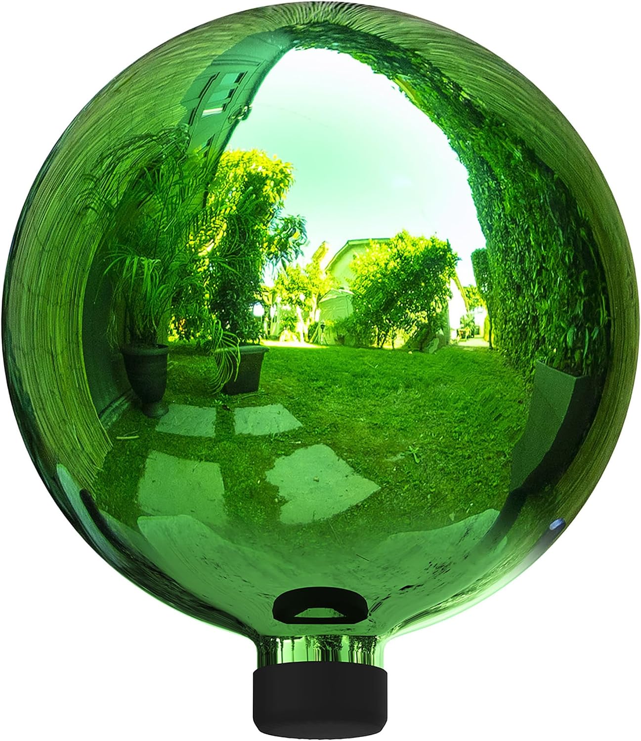 Alpine Corporation | 10" Indoor/Outdoor Glass Gazing Globe — Festive Garden & Yard Décor Accent — Blue