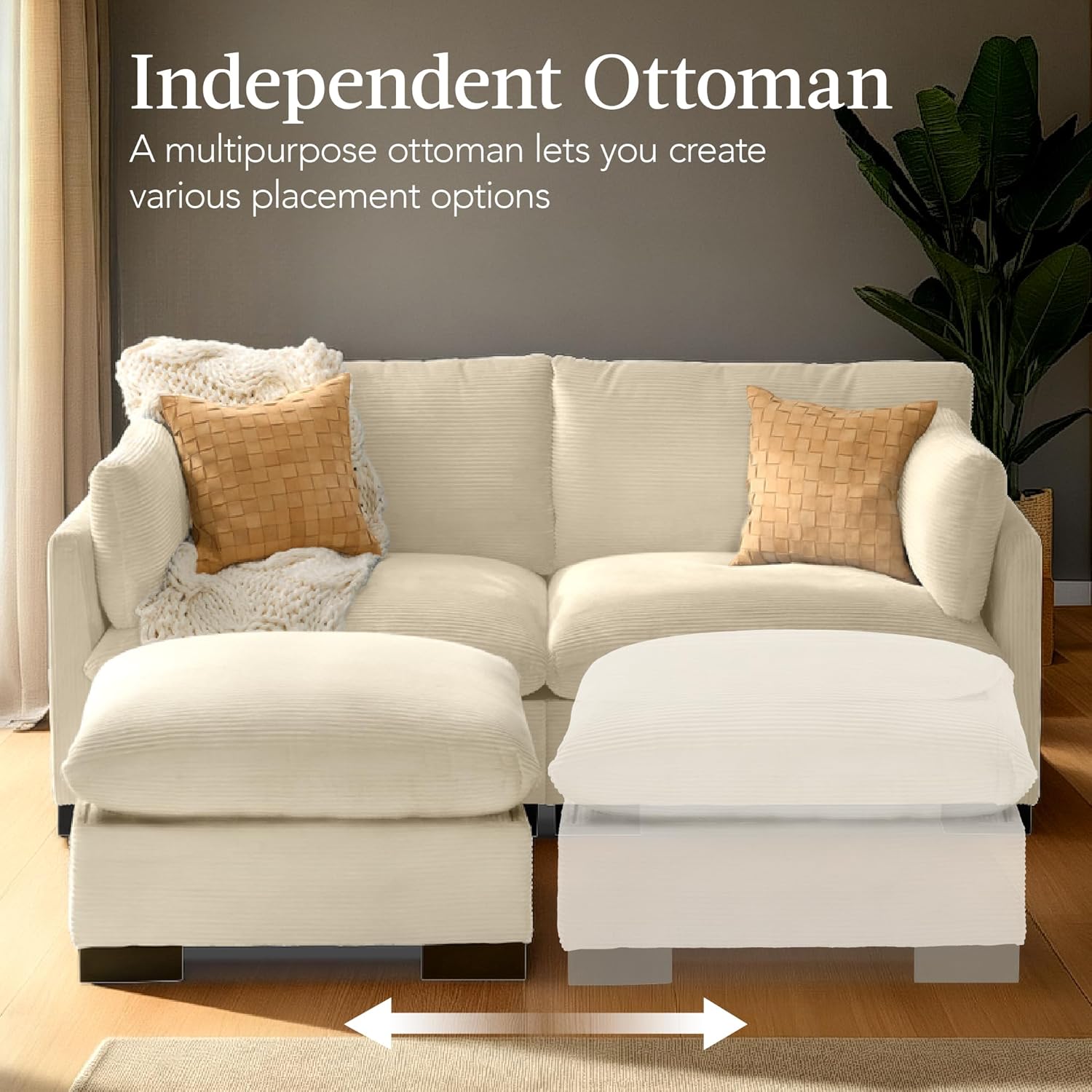 Best Choice Products Upholstered Sectional Sofa for Home, Apartment, Dorm, Bonus Room, Compact Spaces w/Chaise Lounge, 3-Seat, L-Shape Design