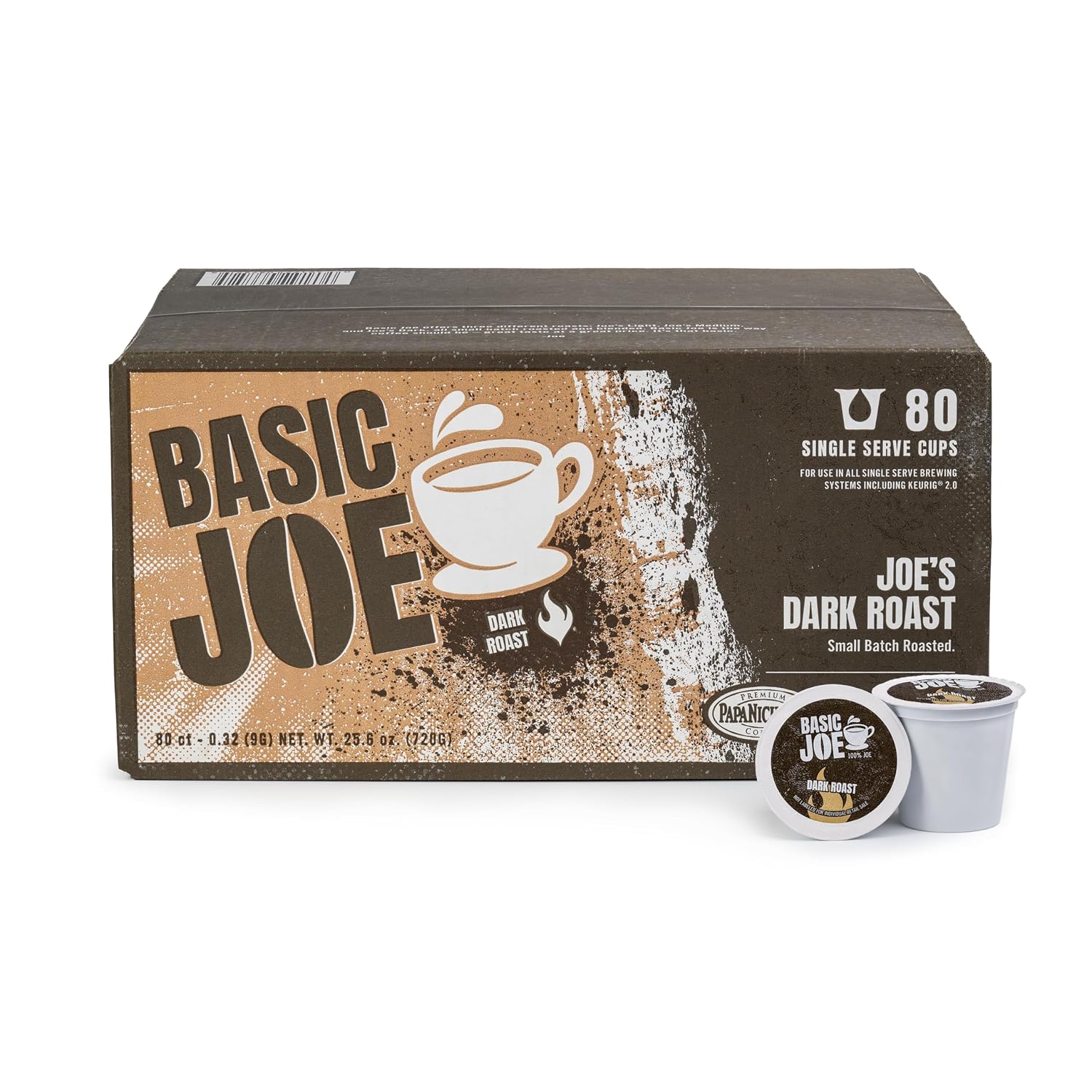 Basic Joe Coffee Pods, Medium Roast, 80 Count K-Cup, 100% Arabica
