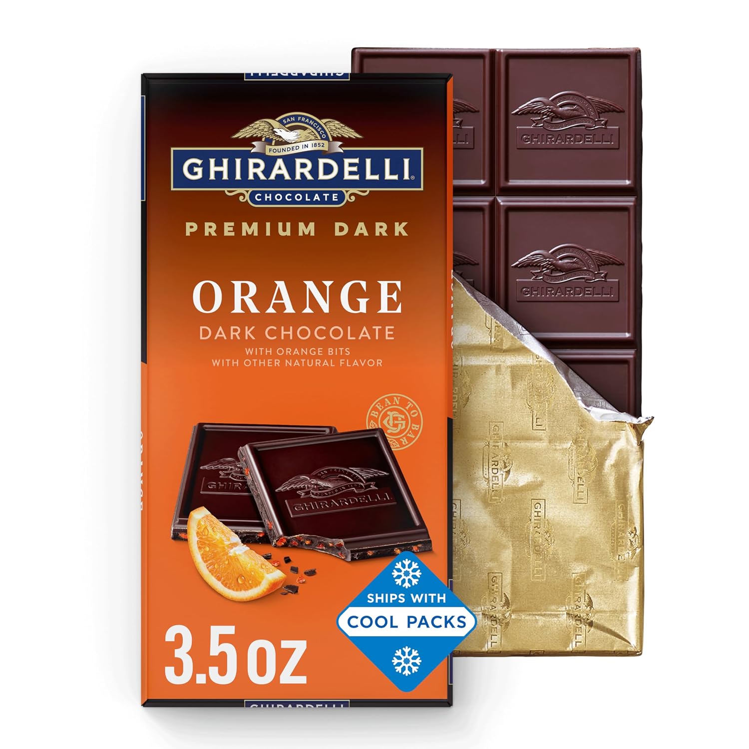Ghirardelli, Intense Dark Chocolate Bar, 72% Cacao, Bar, 3.5 Ounce