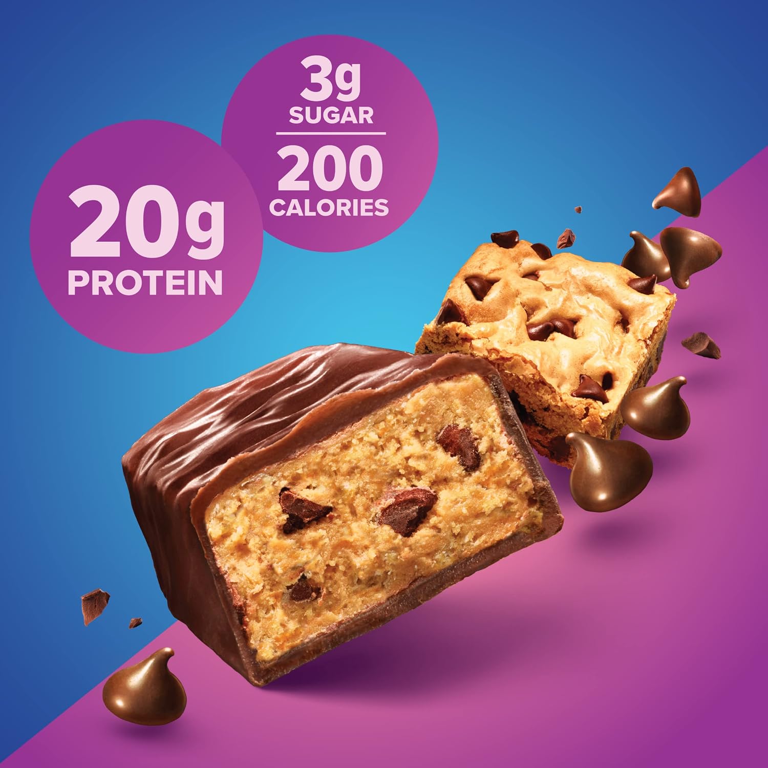 Pure Protein Chocolate Deluxe Protein Bars, 21g Protein, Gluten Free, 12 Ct