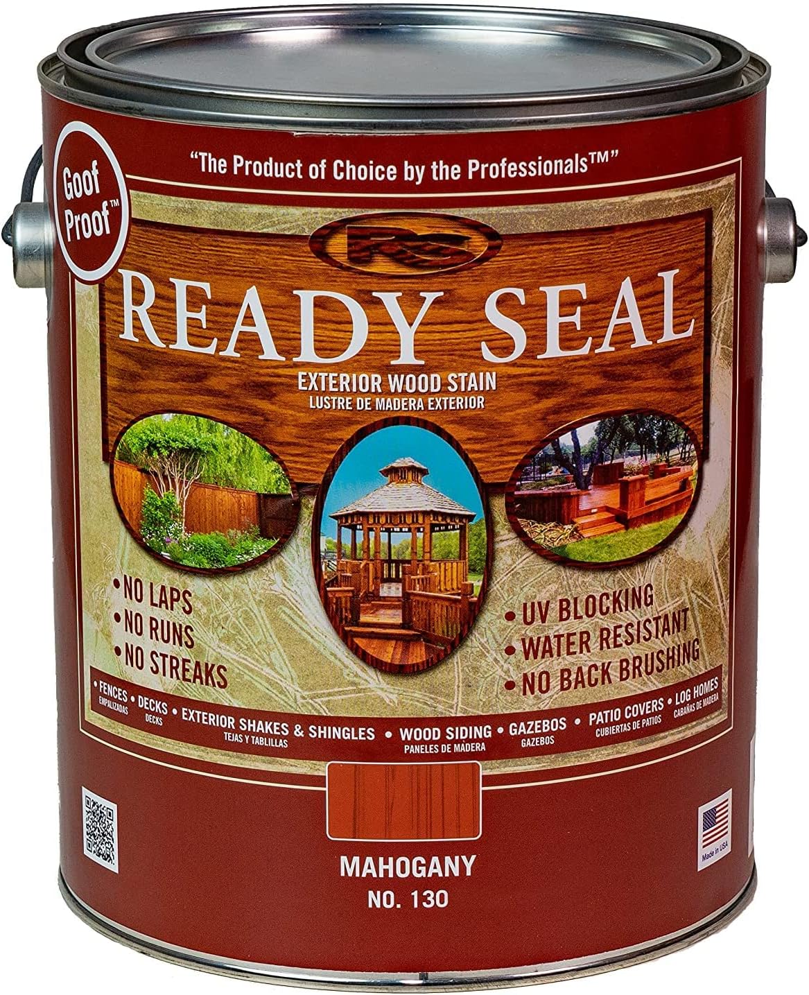 Ready Seal Stain & Sealer for Wood, Outdoor Deck and Fence - All-in-One Exterior Wood Stain and Waterproofing Sealant – Easy to Apply