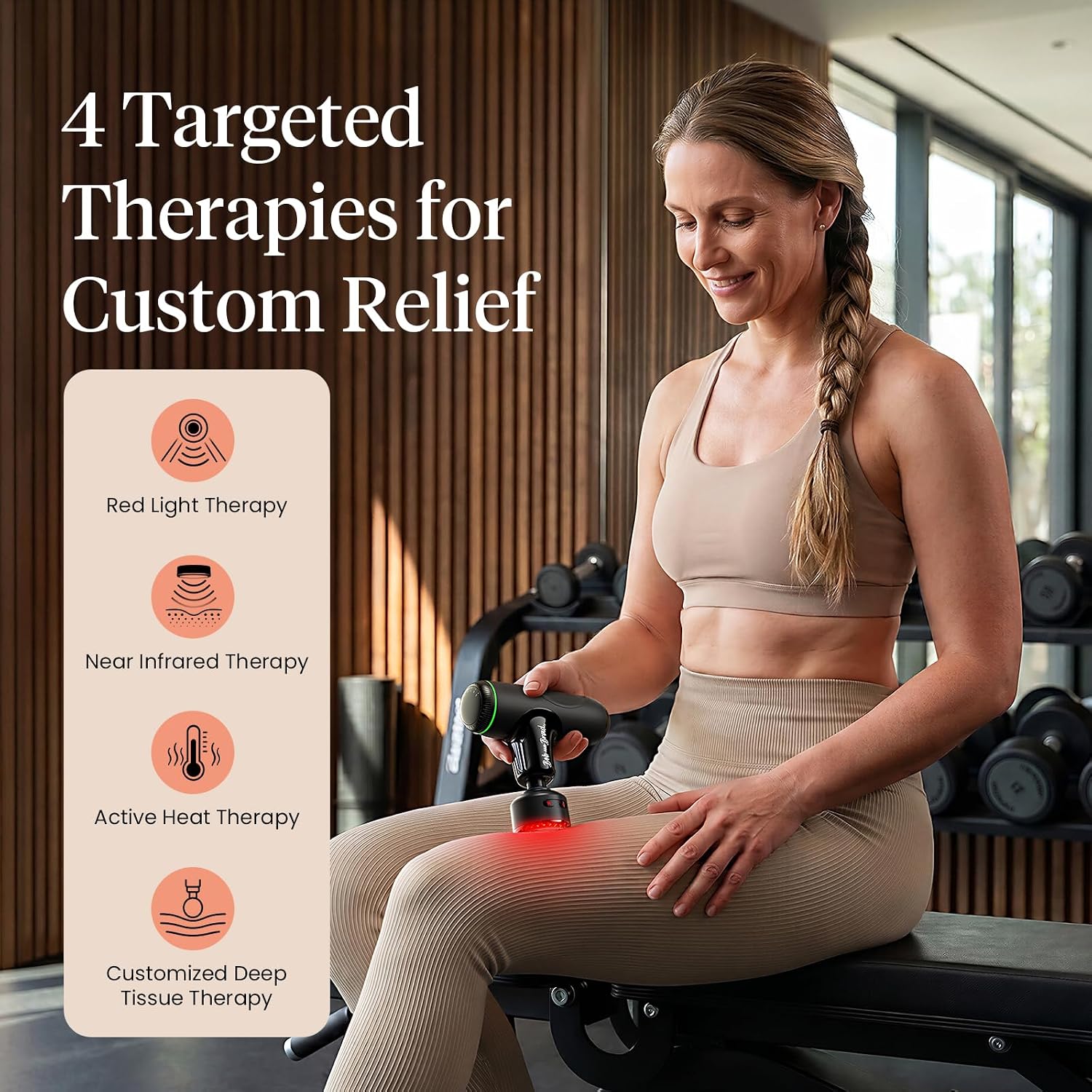 BOB AND BRAD Q2 Mini Massage Gun, Pocket-Sized Deep Tissue Massager Gun, Portable Percussion Muscle Massager Gun