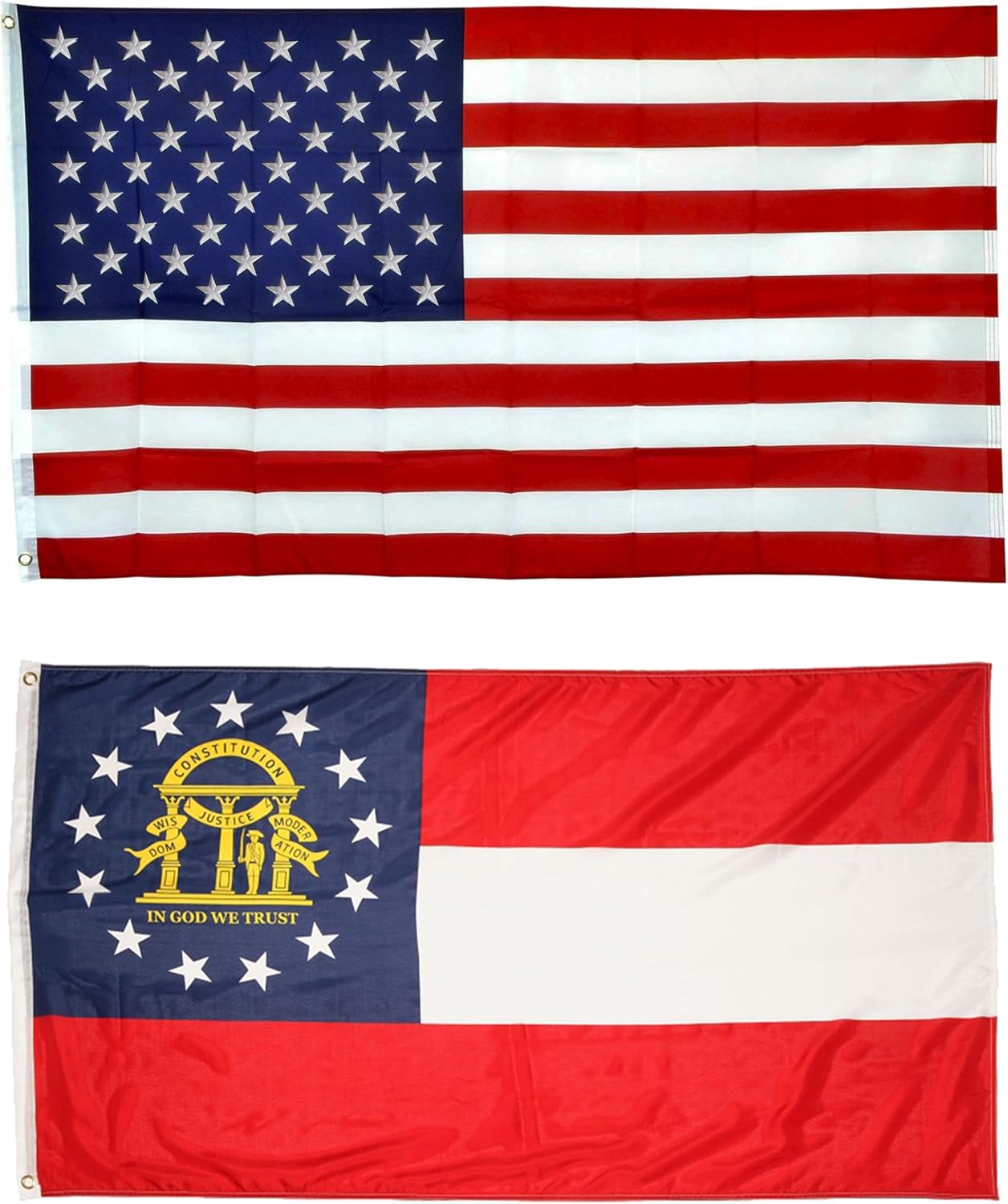 Shop72 American Flag 5x8 Ft, Allegiance to USA, American Flags for Outside, Our Allegiance To Freedom, This Garden Banner Made Heavy Duty to work outside as well, Bandera De Estados Unidos