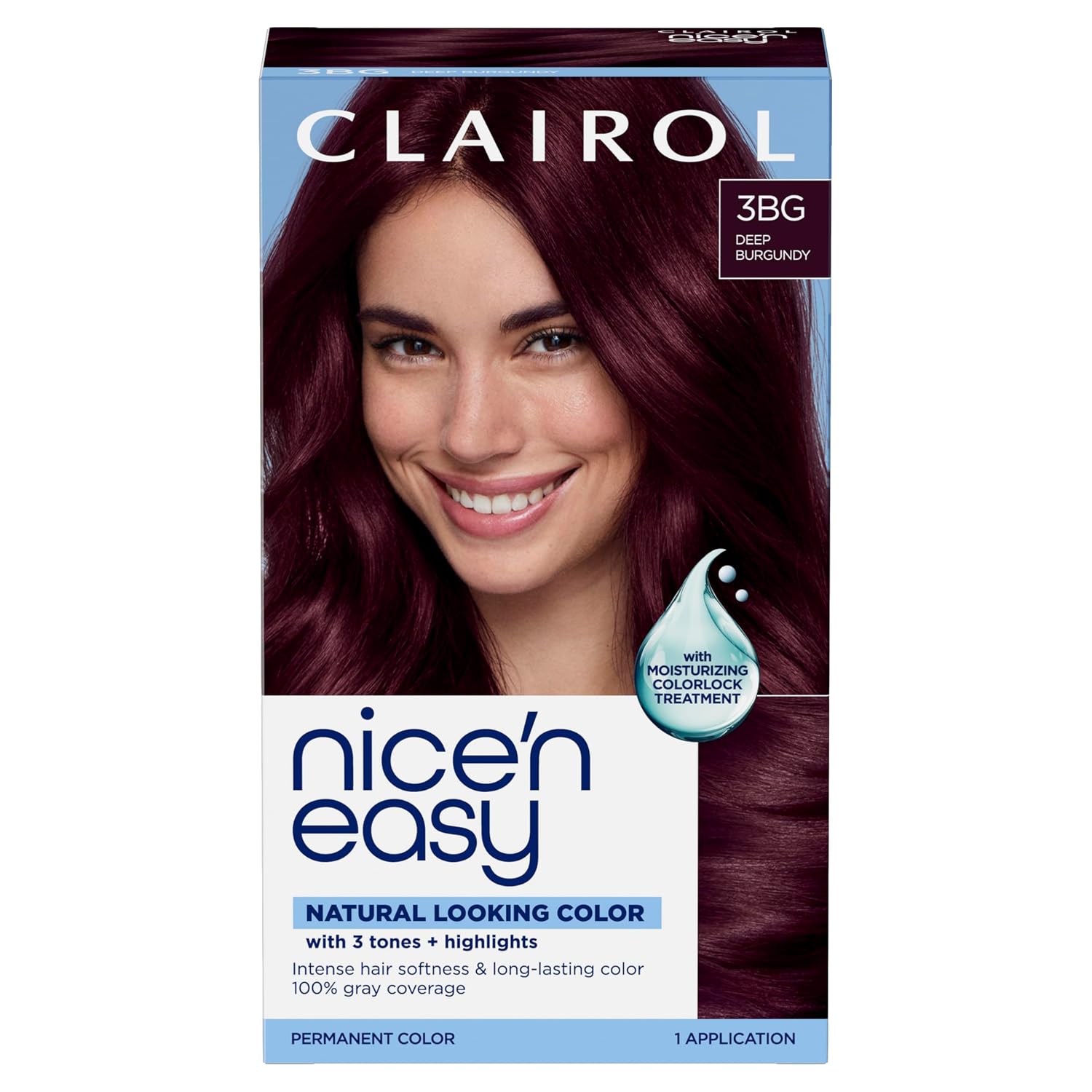 Clairol Nice'n Easy Permanent Hair Dye, 6A Light Ash Brown | Pack of 3