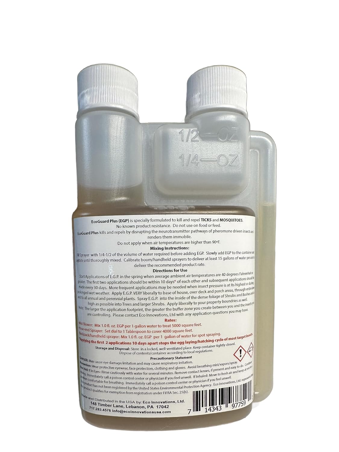 Mosquito Fogger Yard Spray, Natural Tick Control, 16oz | Kills & Repels Harmful Bugs - Safe for Kids Pets Plants