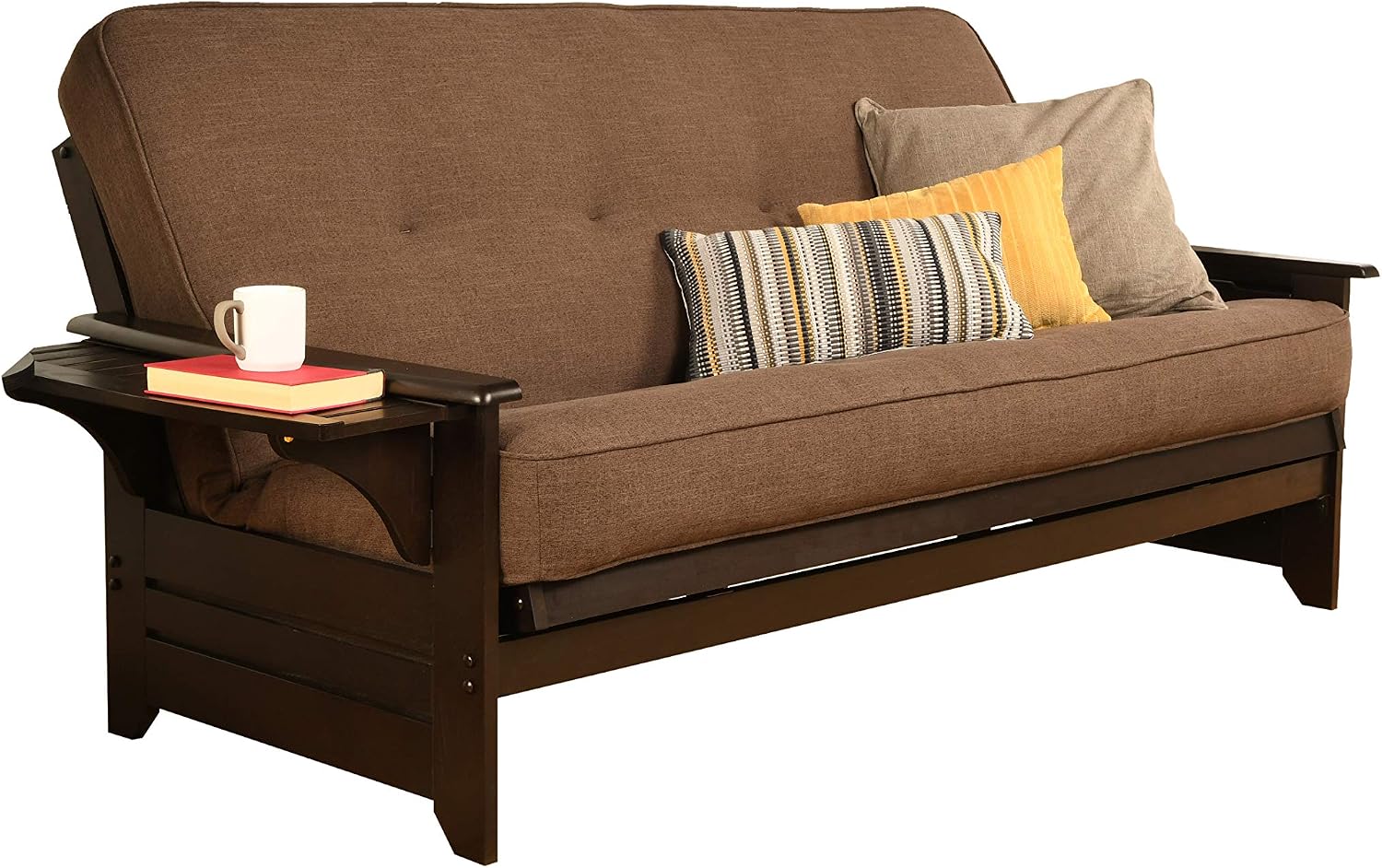 Kodiak Furniture Phoenix Futon in Black Finish, Full, Fairbanks Evergreen