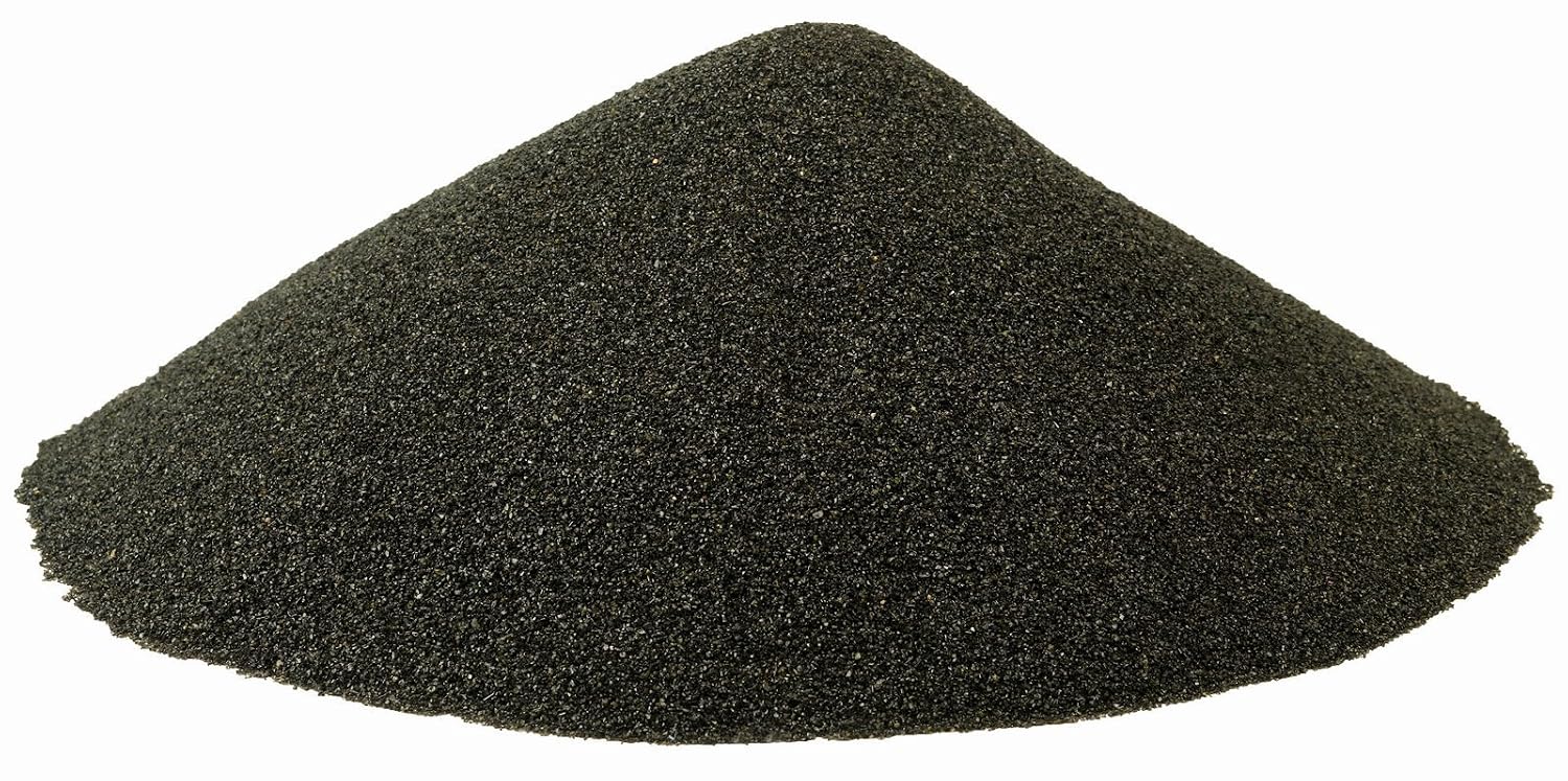 BLACK BEAUTY Abrasive Blast Media Fine Abrasive 20/40 Mesh Size for use in Sandblast Cabinet - 25 LBS