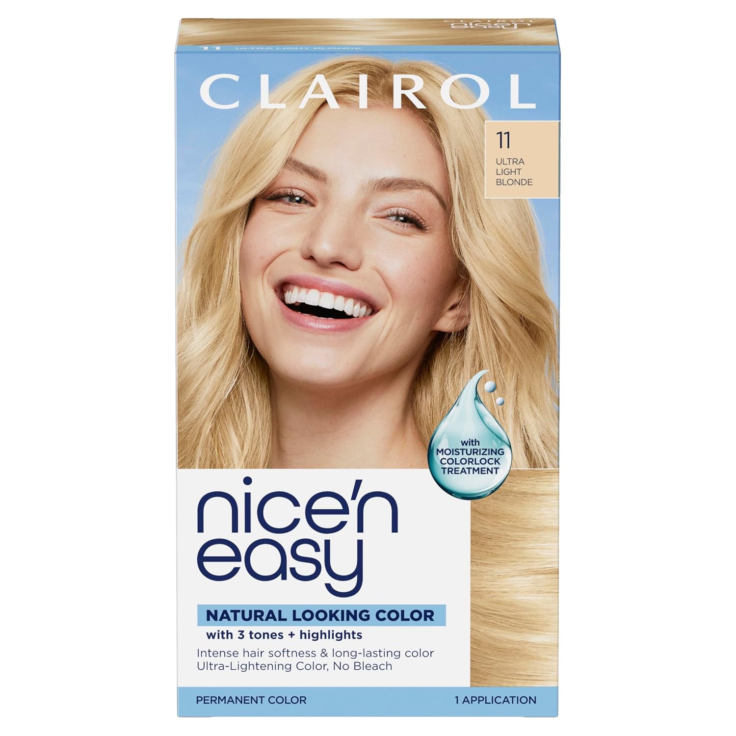 Clairol Nice'n Easy Permanent Hair Dye, 6A Light Ash Brown | Pack of 3