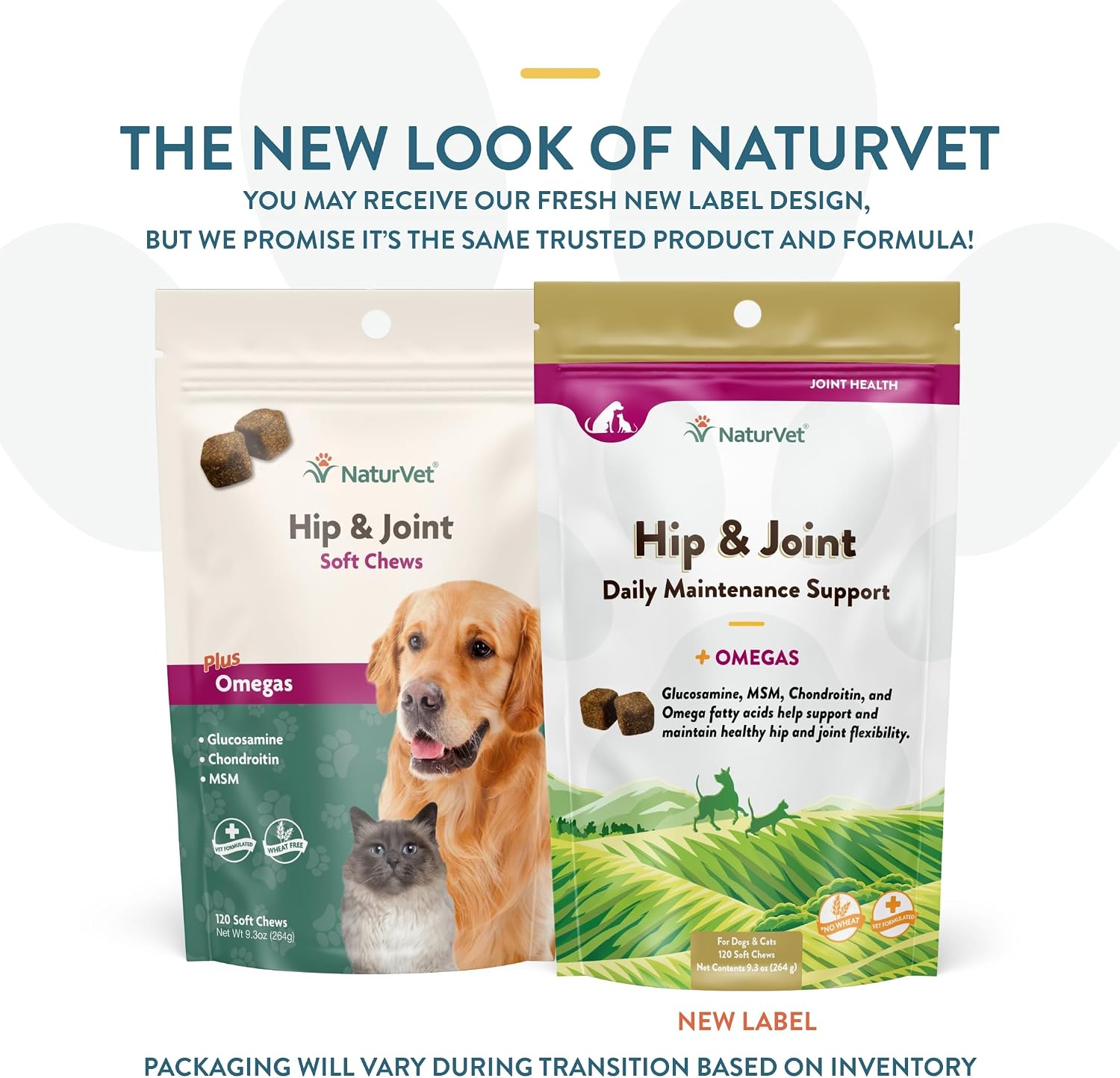 NaturVet – Senior Wellness Hip & Joint Advanced Plus Omegas | Help Support Your Pet’s Healthy Hip & Joint Function | Supports Joints, Cartilage & Connective Tissues | 120 Soft Chews