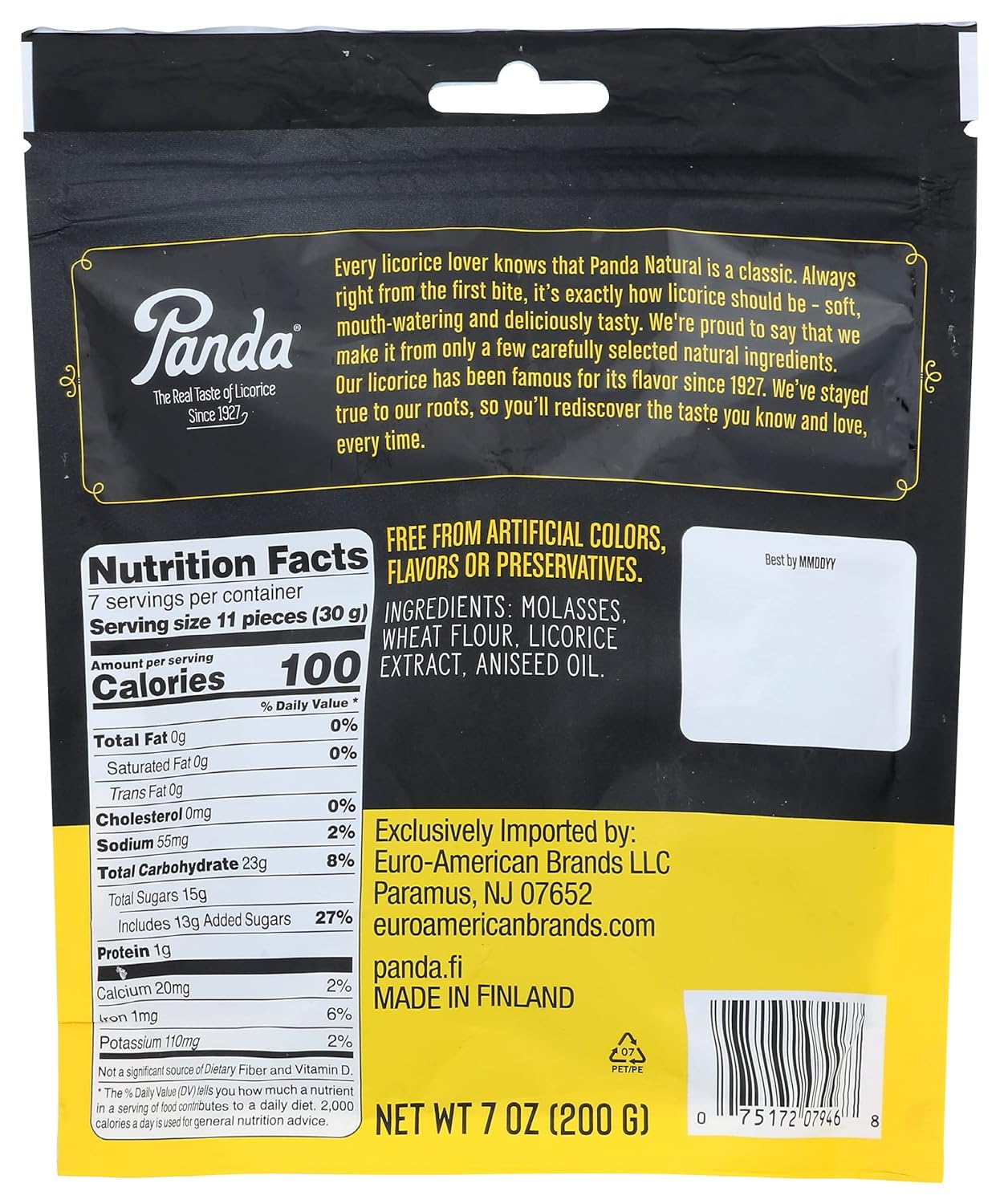 Panda Licorice Chew, 7 oz (Package May Vary)