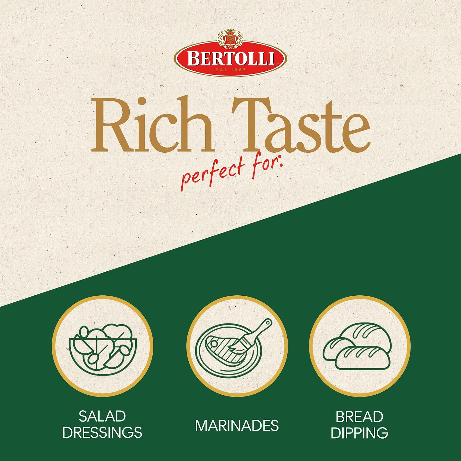 Bertolli Extra Virgin Olive Oil, Rich Taste, First Cold Pressed, 16.9 fl oz