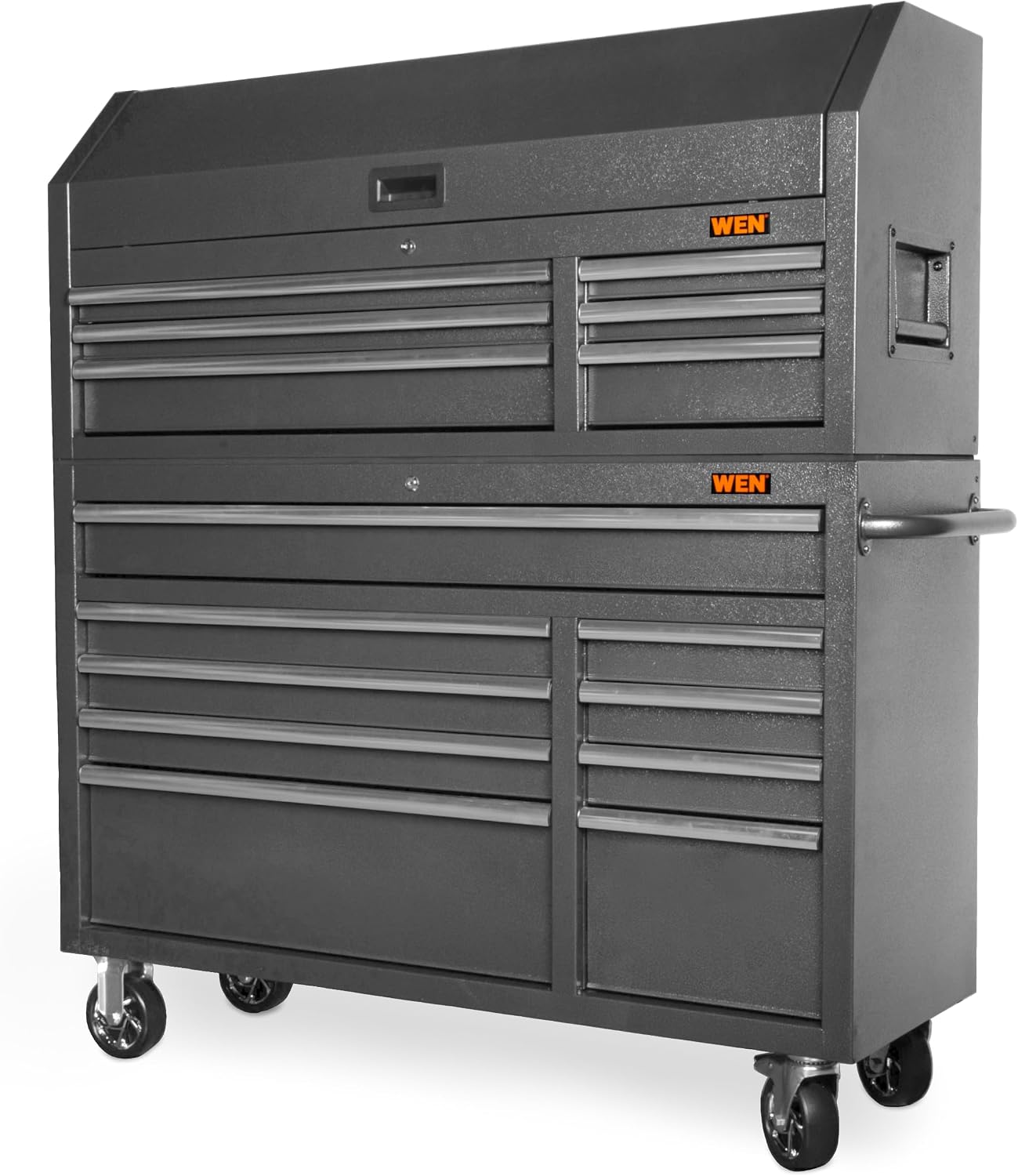 WEN 52-Inch Premium Rolling Tool Cabinet, Black, Heavy Duty 21-Gauge Powder-Coated Steel Construction, for Garage and Workshop (GG532B)