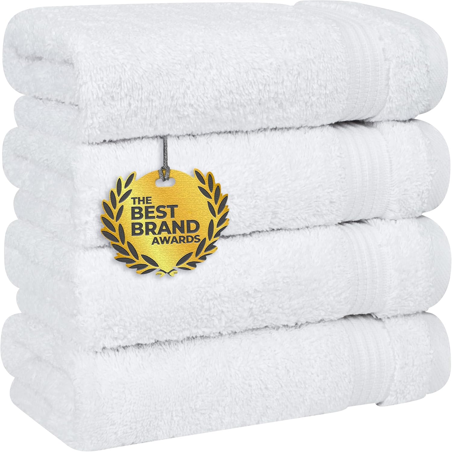 Cotton Paradise Towel Set of 6, 2 Bath Towels, 2 Hand Towels and 2 Washcloths Towels for Bathroom Sets, Smoke Gray