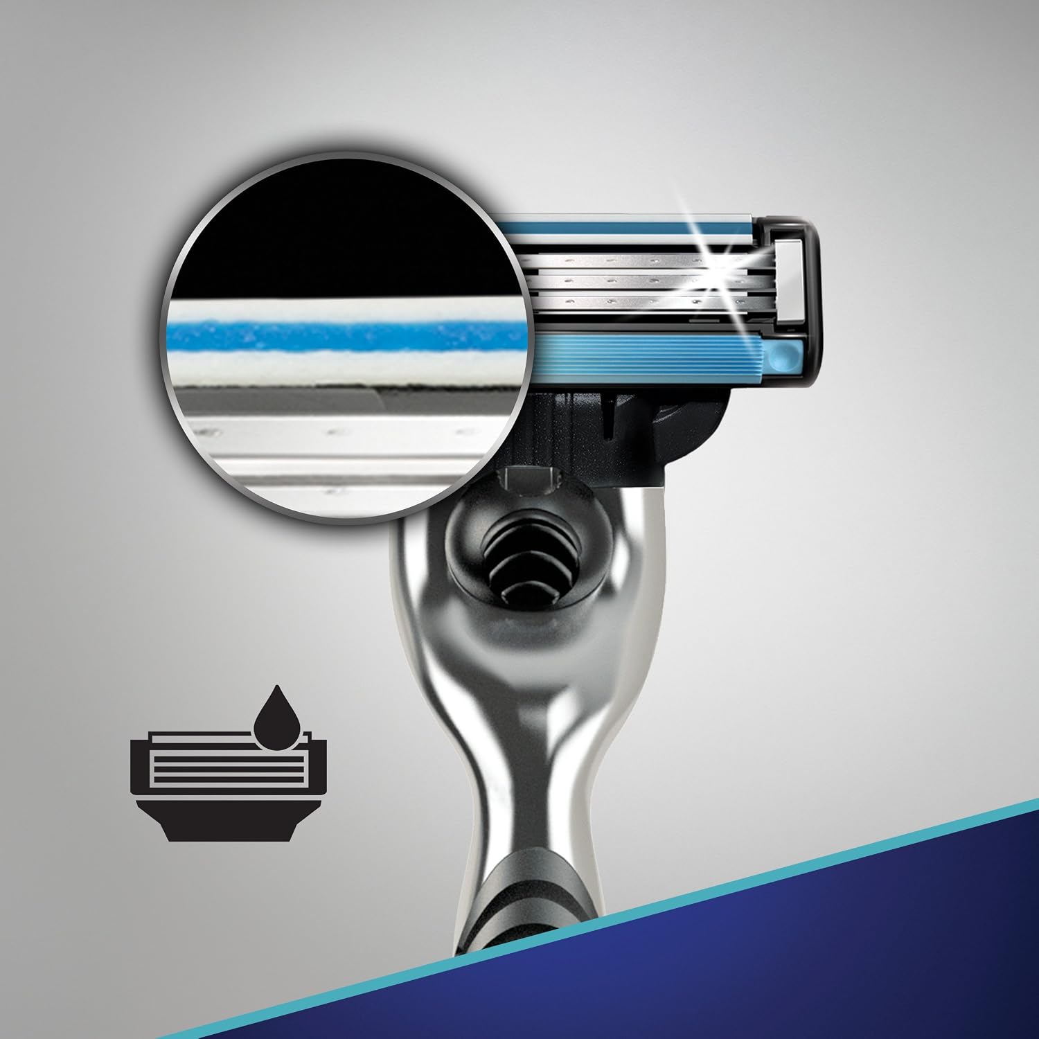Gillette Mach3 Men's Razor, Handle & 1 Blade Refill