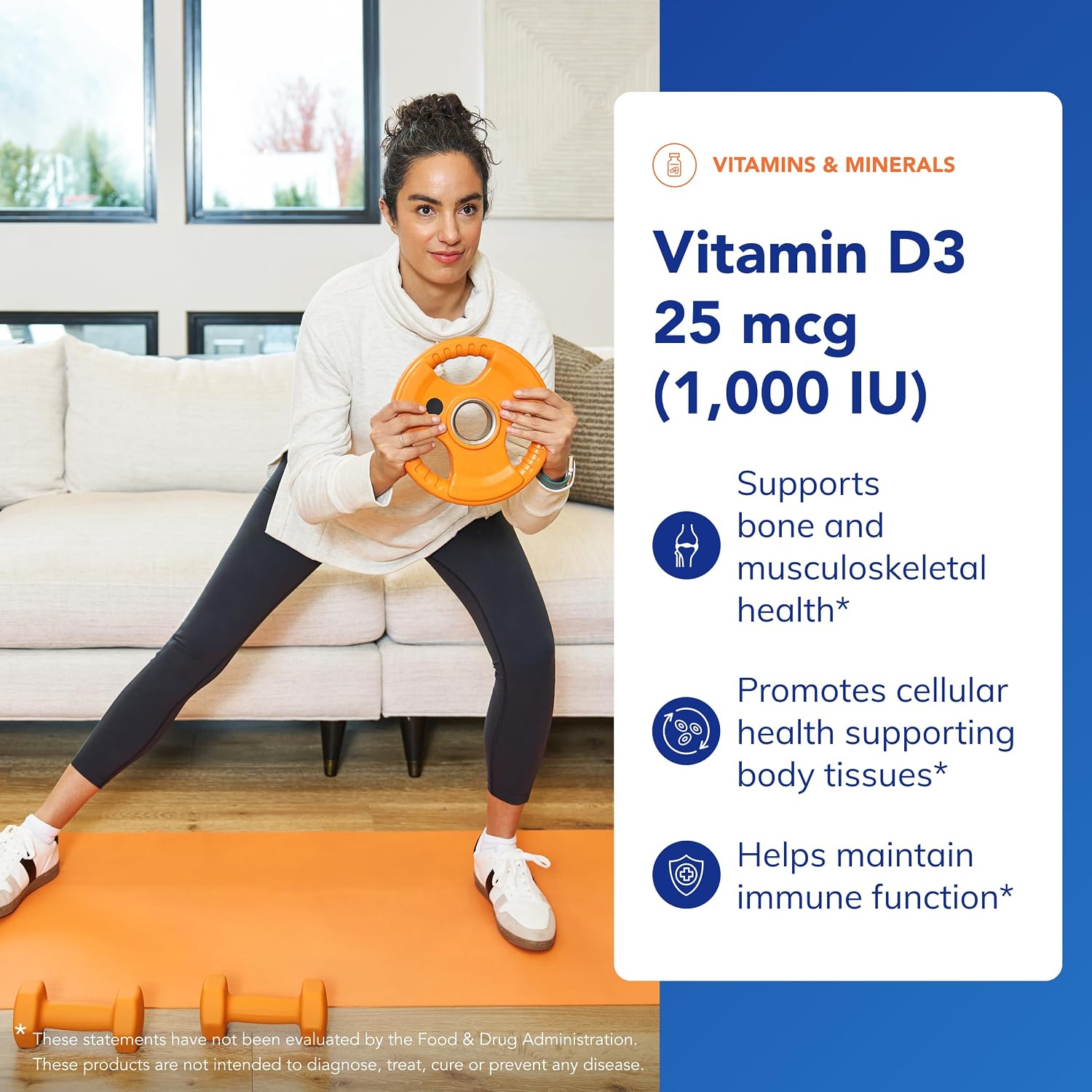 Pure Encapsulations Vitamin D3 25 mcg (1,000 IU) - Supplement to Support Bone, Joint, Breast, Heart, Colon & Immune Health* - with Premium Vitamin D - 120 Capsules | Supplement to Support Bone, Joint, Breast, Heart, Colon and Immune Health*, with Premium…